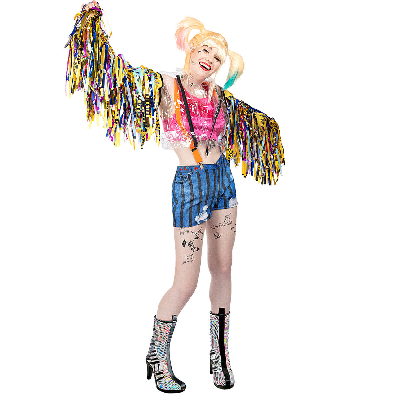 Op deze afbeelding zie je een Kostuums, van het merk Funidelia. Harley Quinn Carnaval Festival Vrouw Kostuum