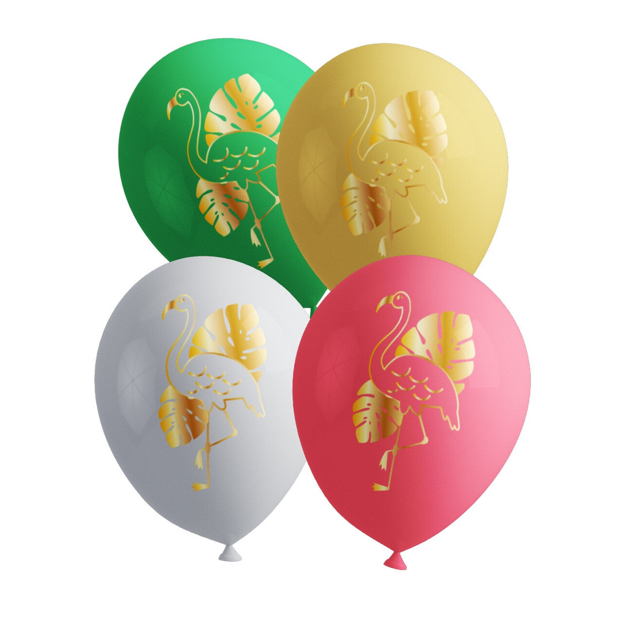 Op deze afbeelding zie je een Decoratie, van het merk Funidelia. Latex Ballonnen Tropical Flamingos Party 8 Stuks