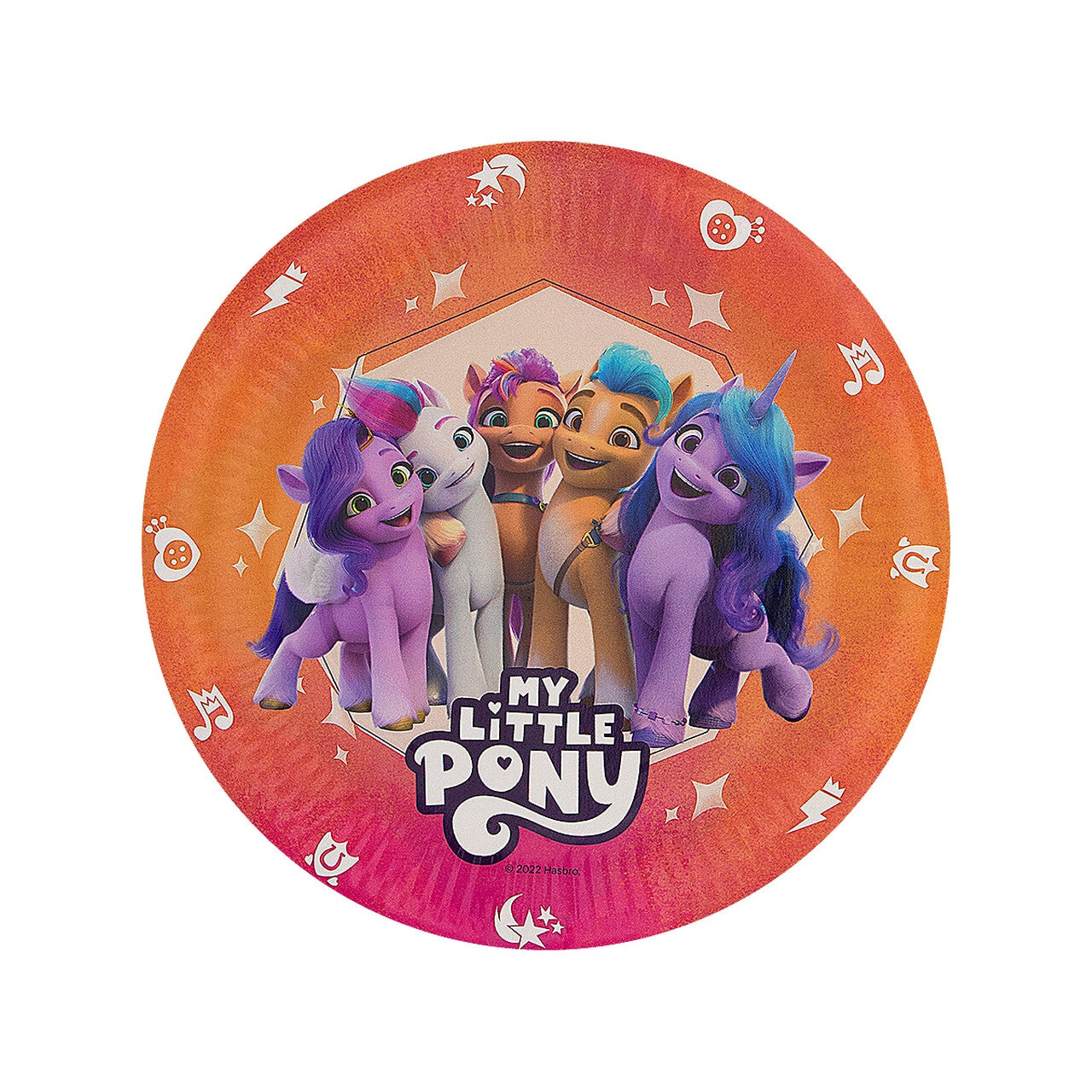 Op deze afbeelding zie je een Decoratie, van het merk Funidelia. My Little Pony Bord Bord 23 Centimeter 8 Stuks