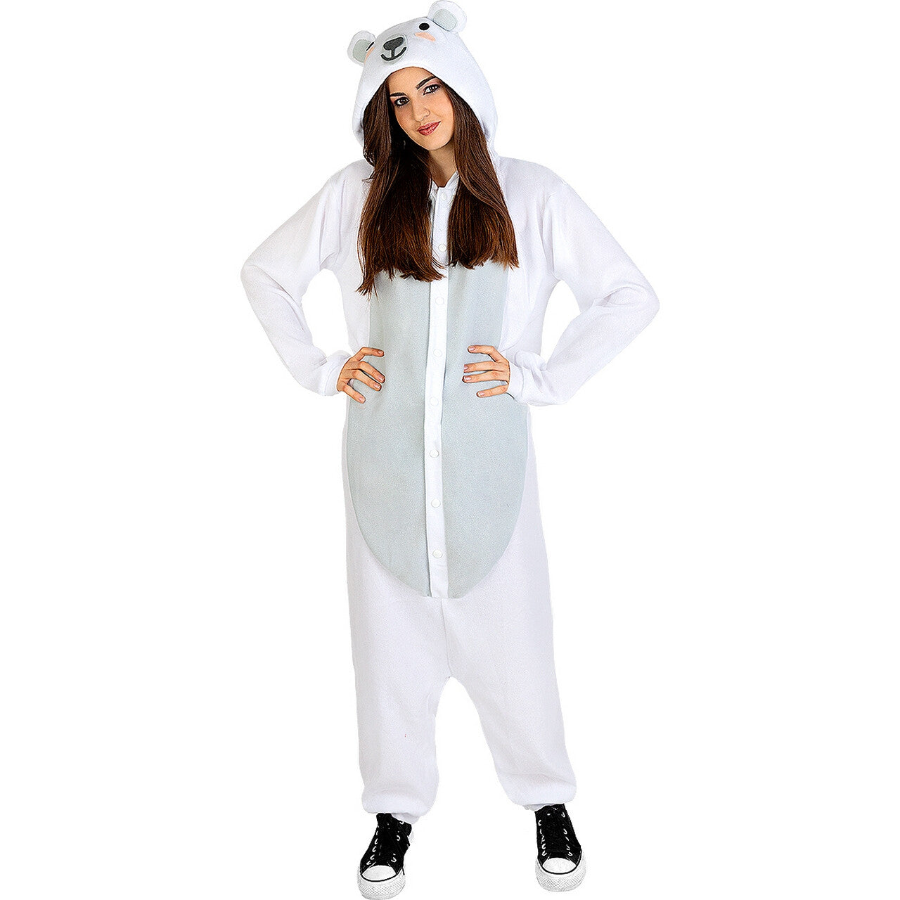 Op deze afbeelding zie je een Kostuums, van het merk Funidelia. Niet Zo IJskoude IJsbeer Onesie Kostuum