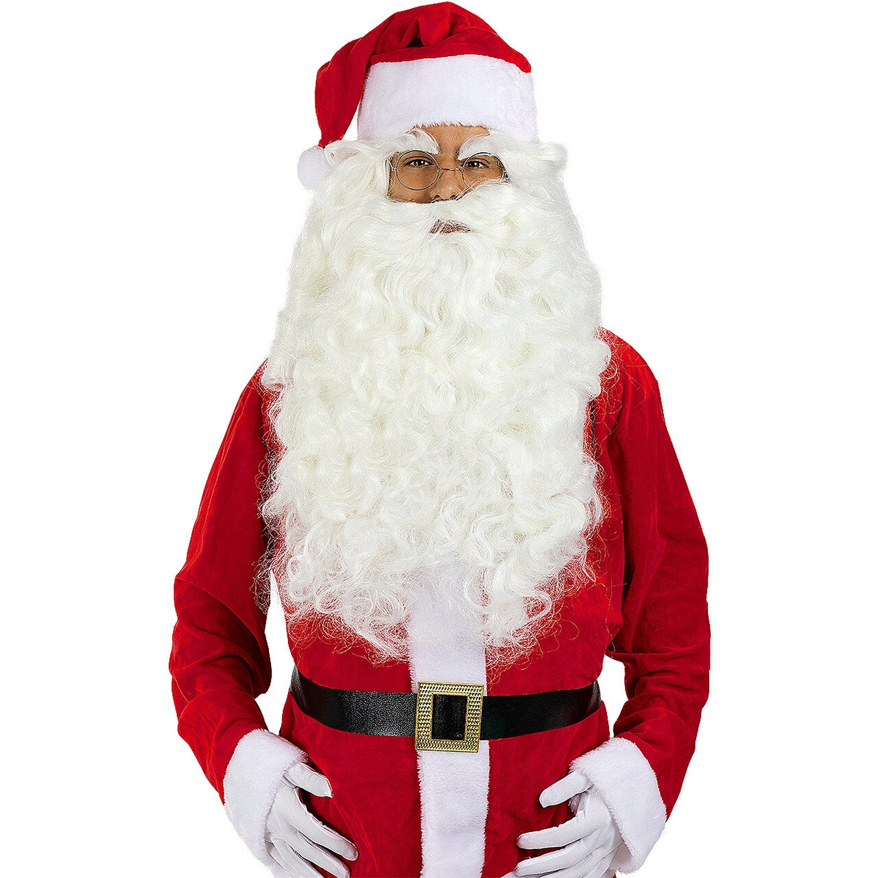 Op deze afbeelding zie je een Accessoires, van het merk Funidelia. Klassieke Kerstman Accessoire Set Met Pruik En Baard