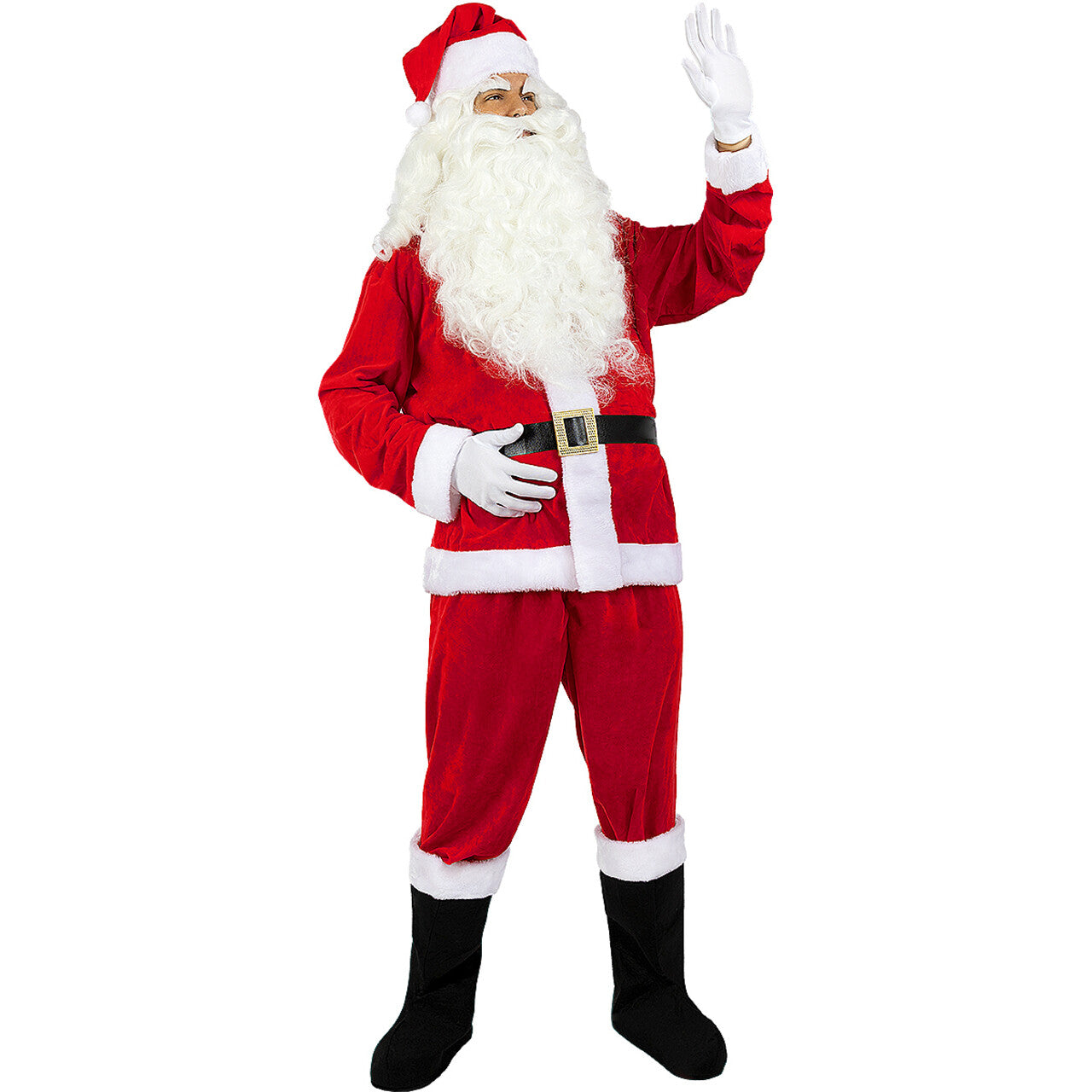 Op deze afbeelding zie je een Accessoires, van het merk Funidelia. Klassieke Kerstman Accessoire Set Met Pruik En Baard