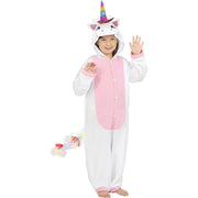 Op deze afbeelding zie je een Kostuums, van het merk Funidelia. Fantasie Eenhoorn Onesie Meisje Kostuum