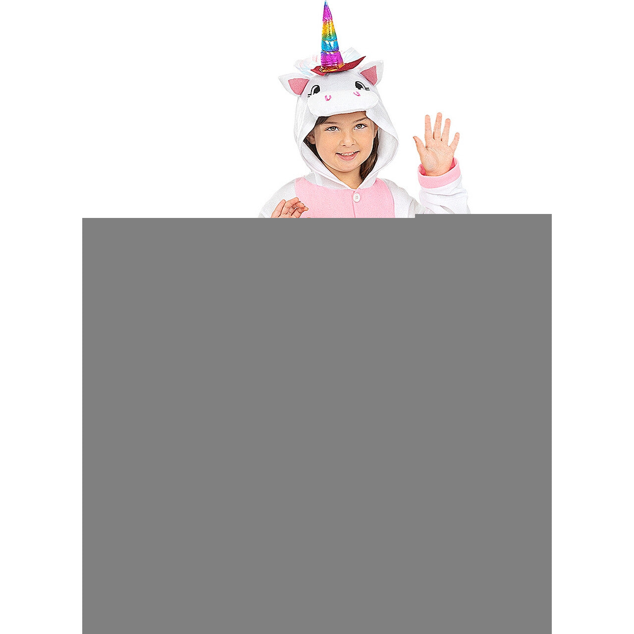 Op deze afbeelding zie je een Kostuums, van het merk Funidelia. Fantasie Eenhoorn Onesie Meisje Kostuum