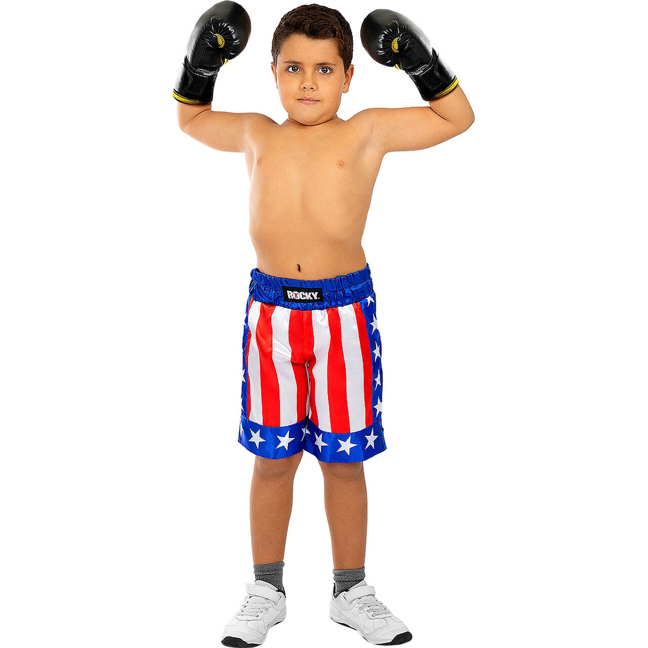 Op deze afbeelding zie je een Kostuums, van het merk Funidelia. Rocky Balboa Korte Broek Kind