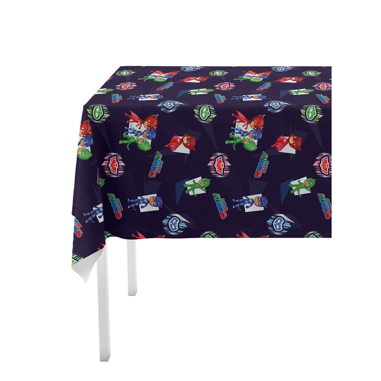 Op deze afbeelding zie je een Decoratie, van het merk Funidelia. Tafelkleed Pj Masks, 120 X 180cm
