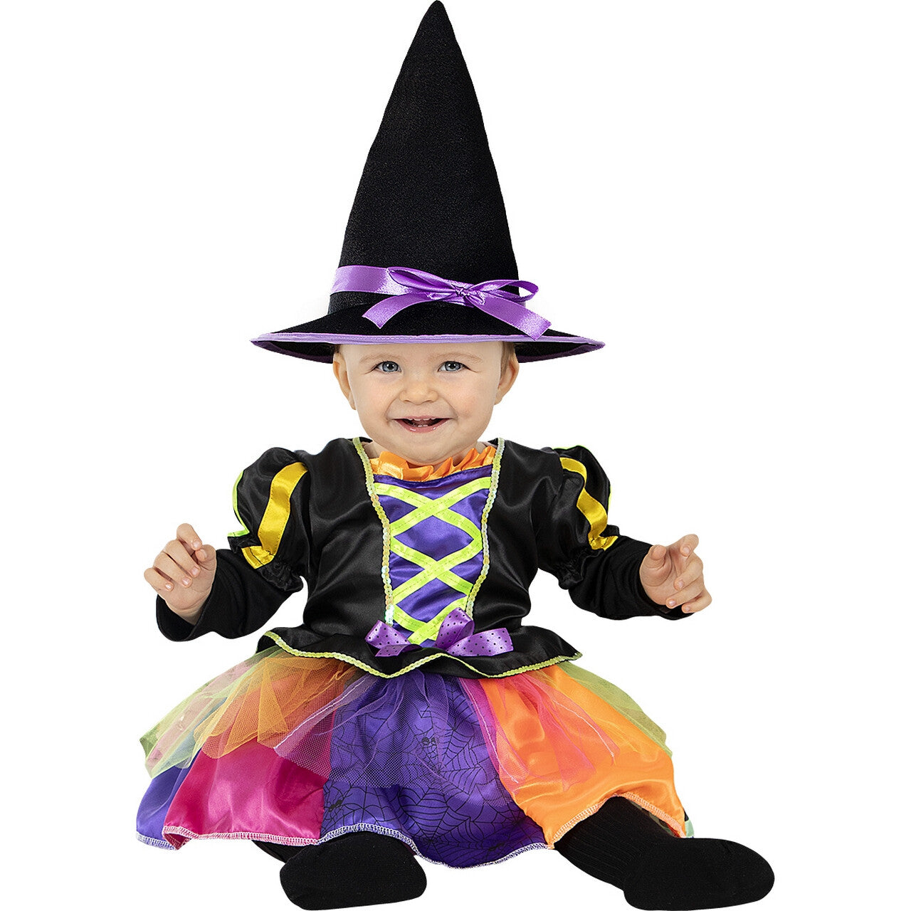 Op deze afbeelding zie je een Kostuums, van het merk Funidelia. Baby Hettie Heks Meisje Kostuum