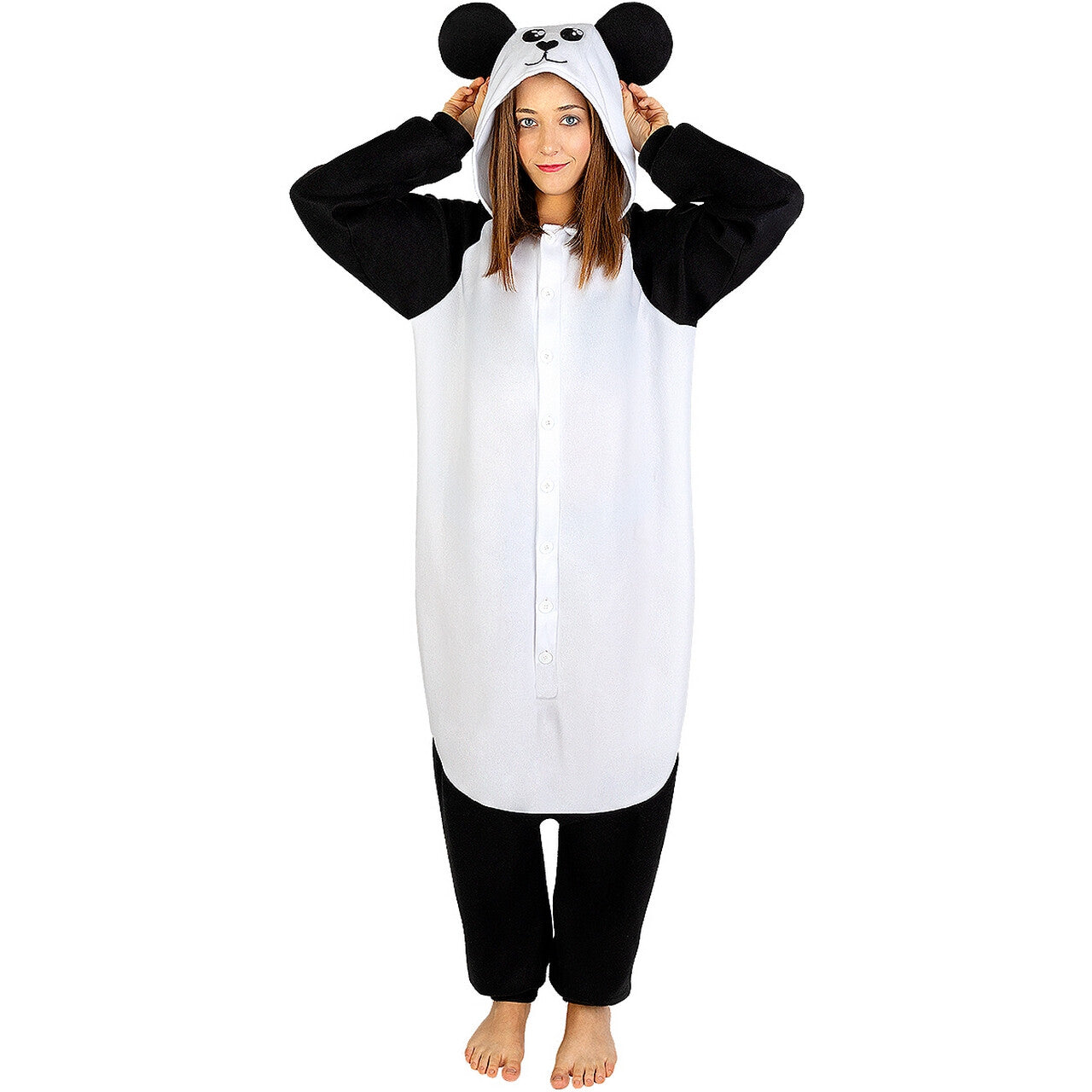 Op deze afbeelding zie je een Kostuums, van het merk Funidelia. Grote Reuzen Panda Kostuum