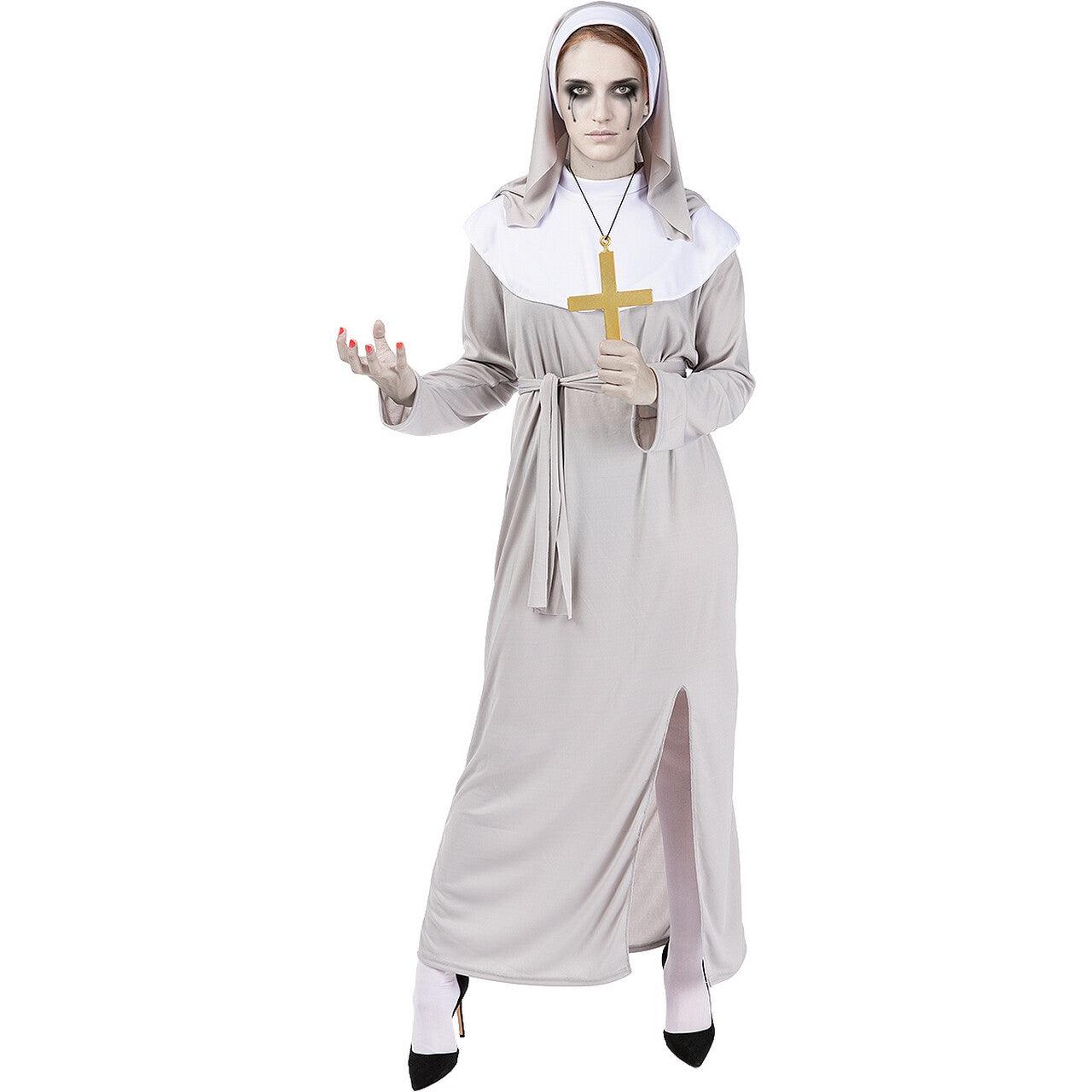 Op deze afbeelding zie je een Kostuums, van het merk Funidelia. Vergeef Je Zonden Zombie Non Vrouw Kostuum