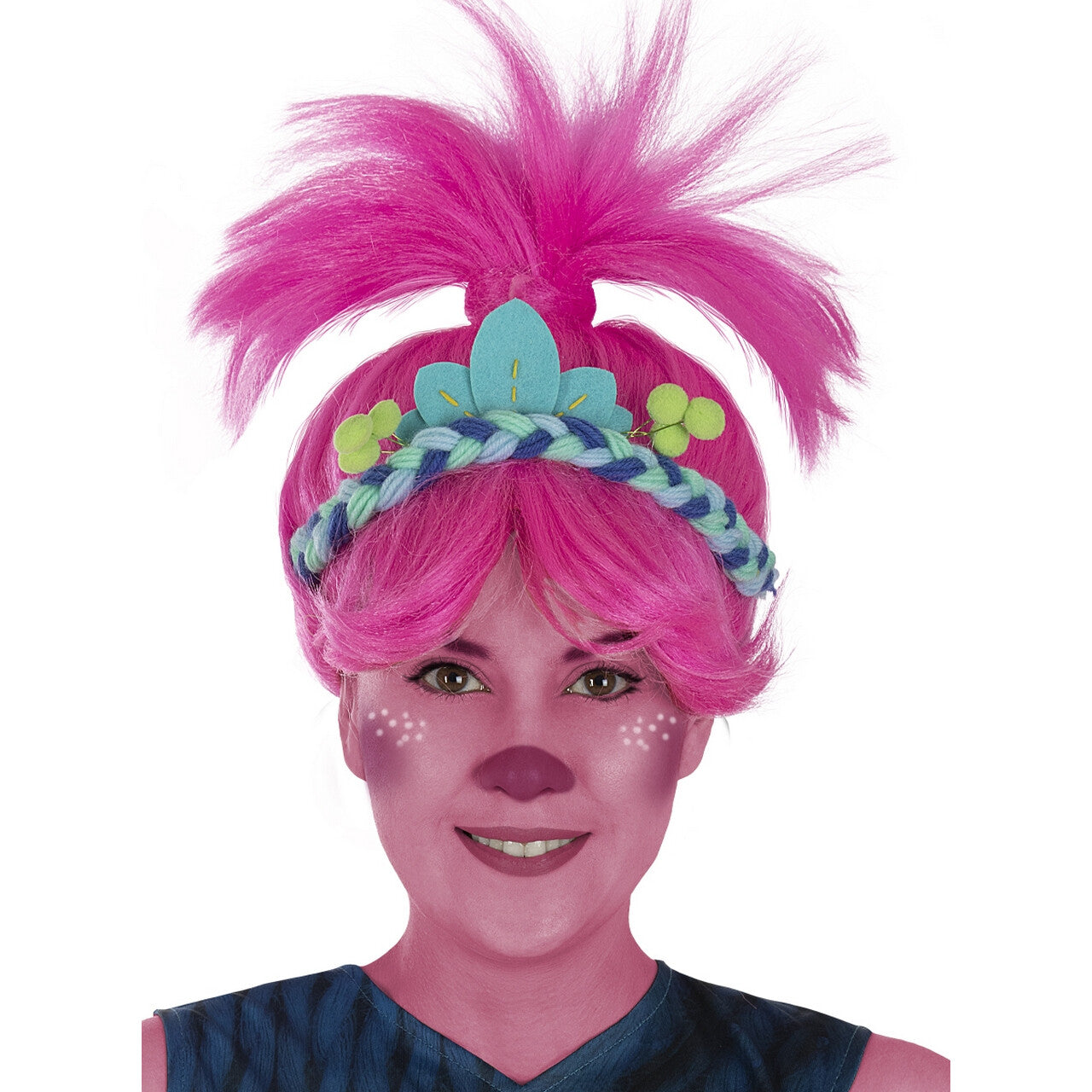 Op deze afbeelding zie je een Accessoires, van het merk Funidelia. Princess Poppy Pruik Trolls 3