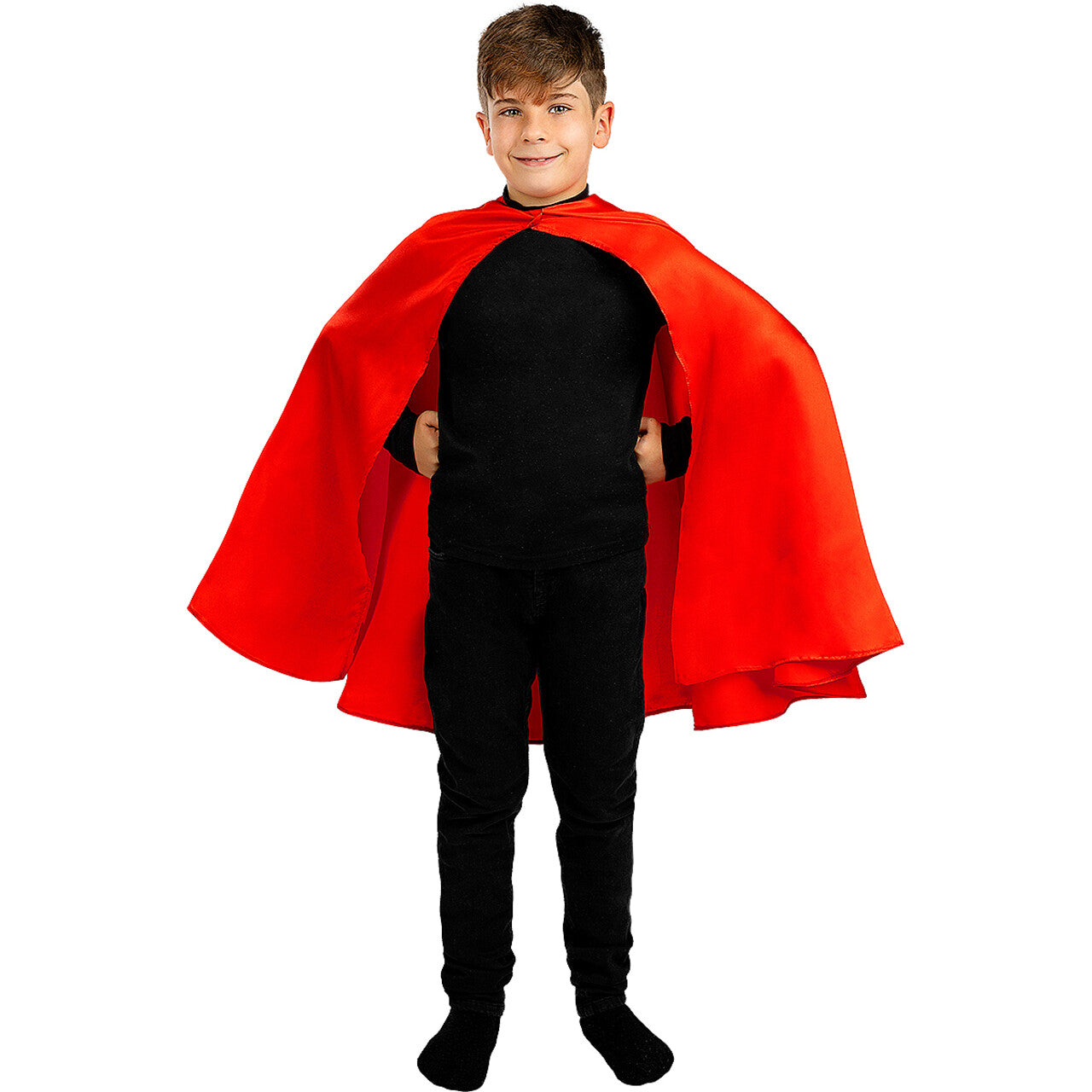 Op deze afbeelding zie je een Kostuums, van het merk Funidelia. Here To Save The Day Superman Cape Kind