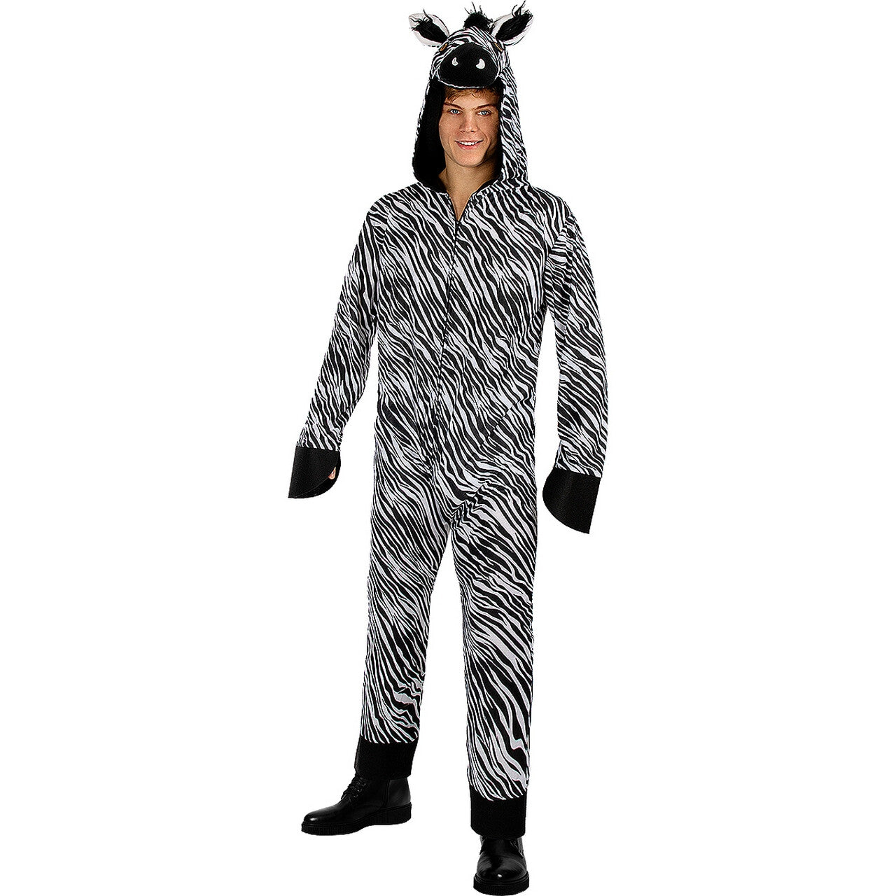 Op deze afbeelding zie je een Kostuums, van het merk Funidelia. Zebra Laat Niet Over Zich Heenlopen Kostuum