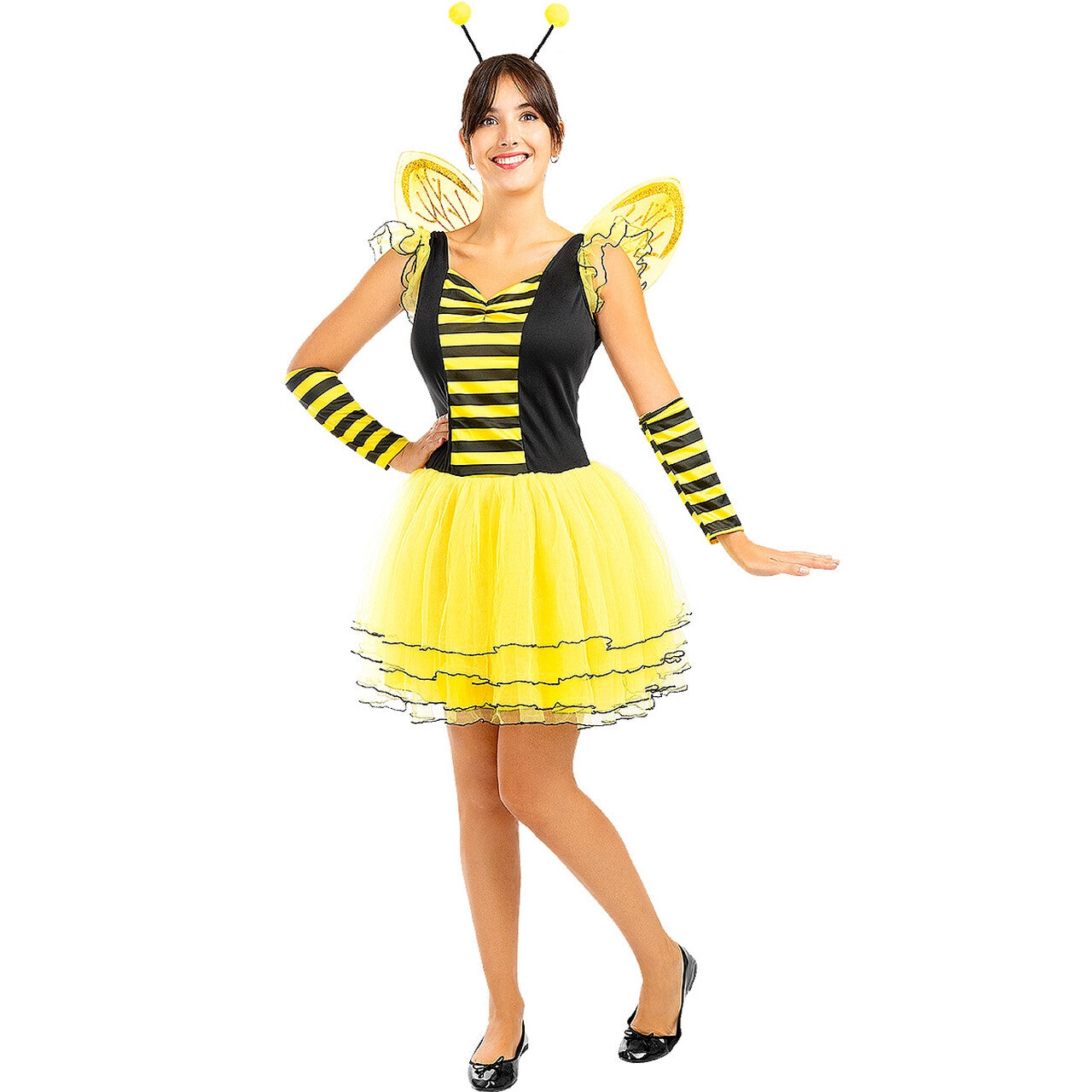 Op deze afbeelding zie je een Kostuums, van het merk Funidelia. Bee Have Bijtje Vrouw Kostuum