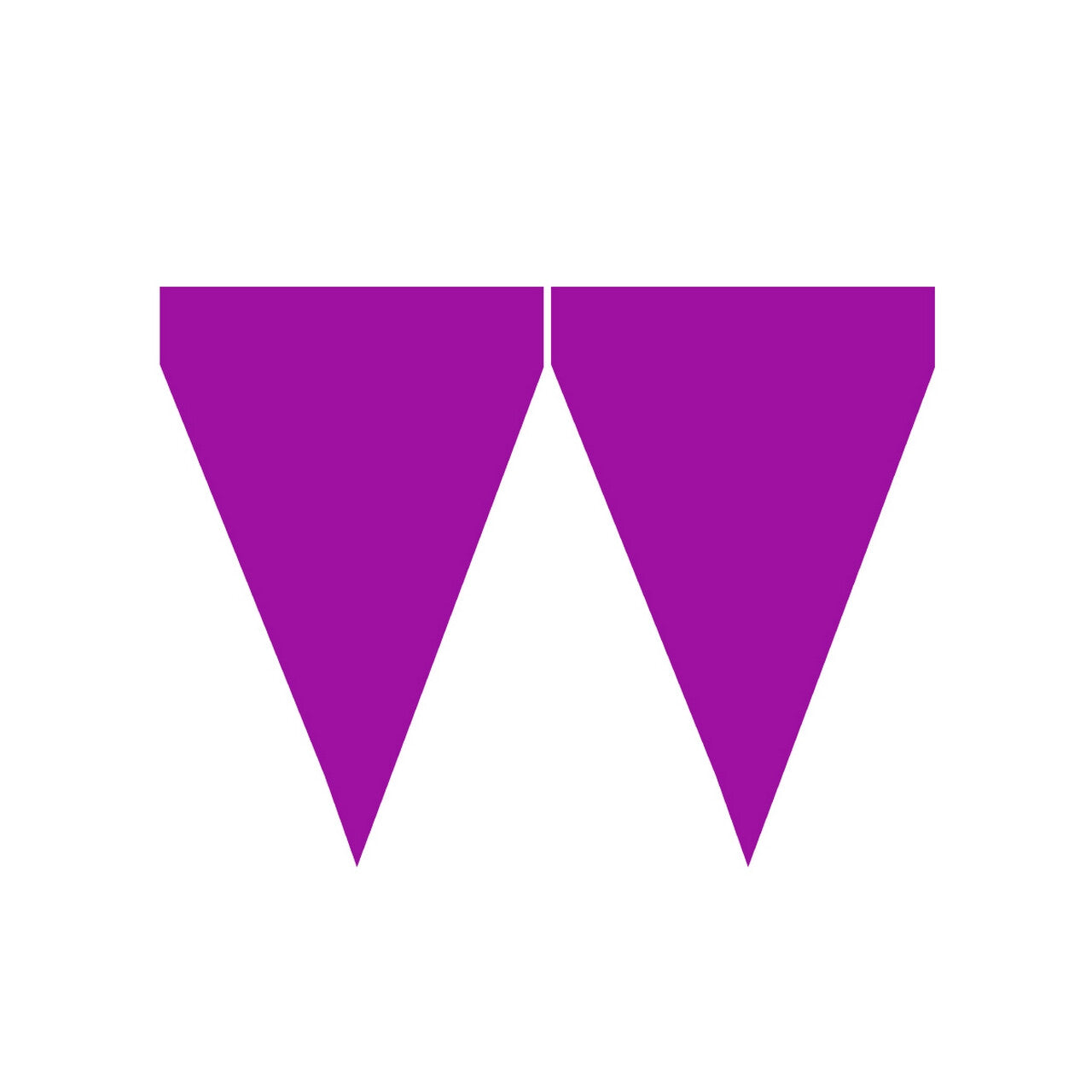 Op deze afbeelding zie je een Decoratie, van het merk Funidelia. Purple Party Vlaggenlijn 9 Wimpels 3 Meter