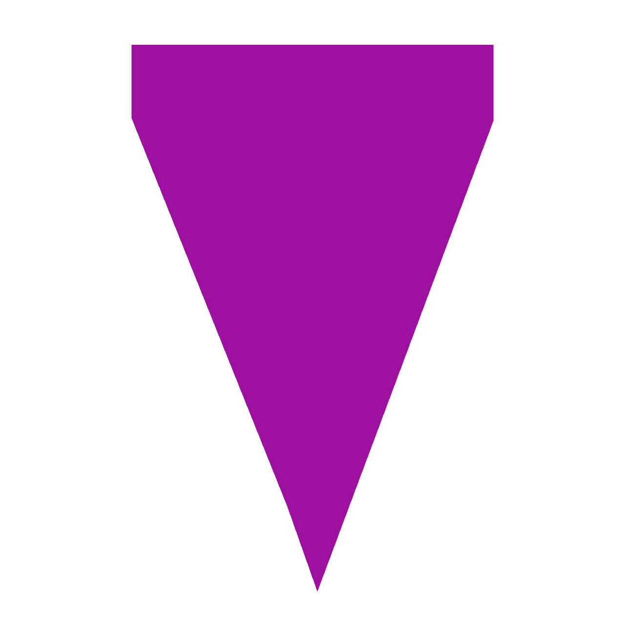 Op deze afbeelding zie je een Decoratie, van het merk Funidelia. Purple Party Vlaggenlijn 9 Wimpels 3 Meter