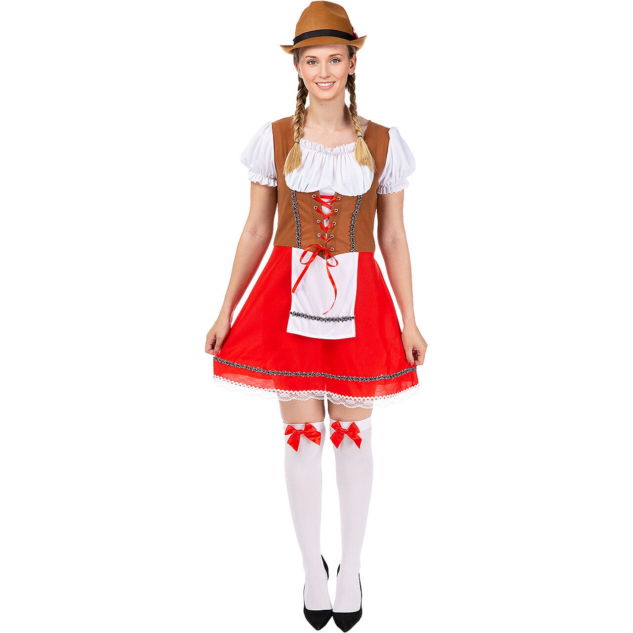 Op deze afbeelding zie je een Kostuums, van het merk Funidelia. Tiroolse Schoonheid Uit De Alpen Vrouw Kostuum