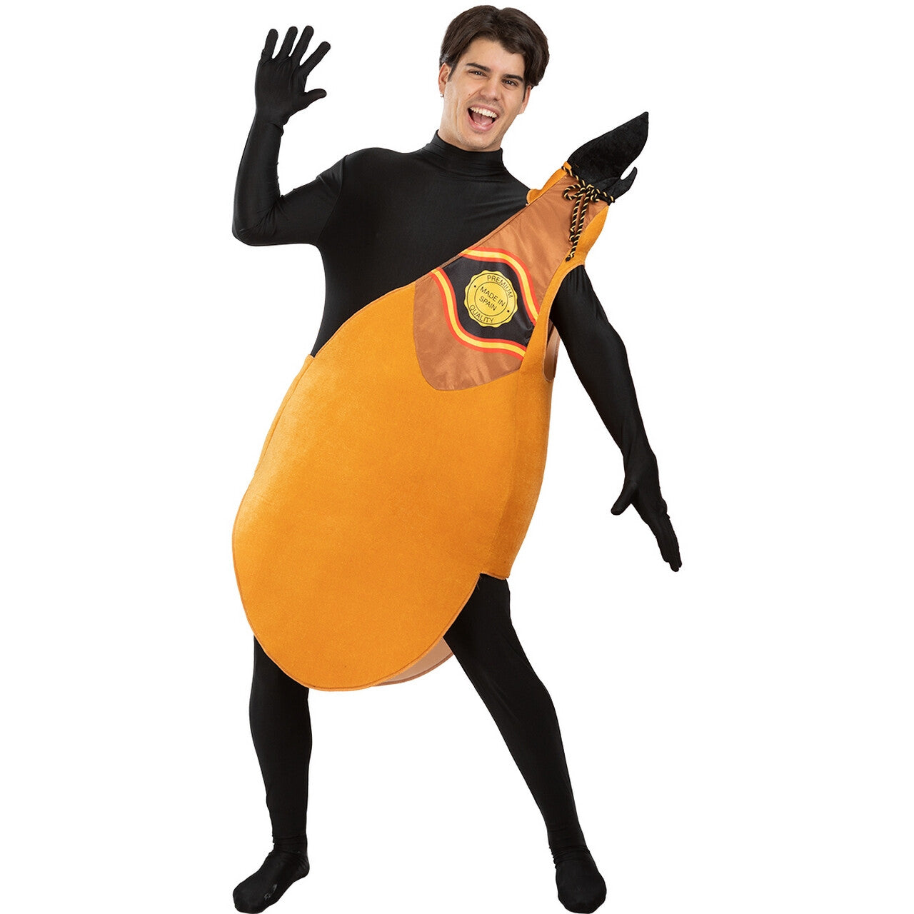 Op deze afbeelding zie je een Kostuums, van het merk Funidelia. Heerlijke Droge Spaanse Ham Kostuum