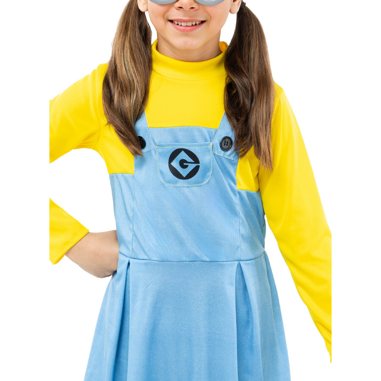 Op deze afbeelding zie je een Kostuums, van het merk Funidelia. Minions Davina Yolo Kind Meisje Kostuum