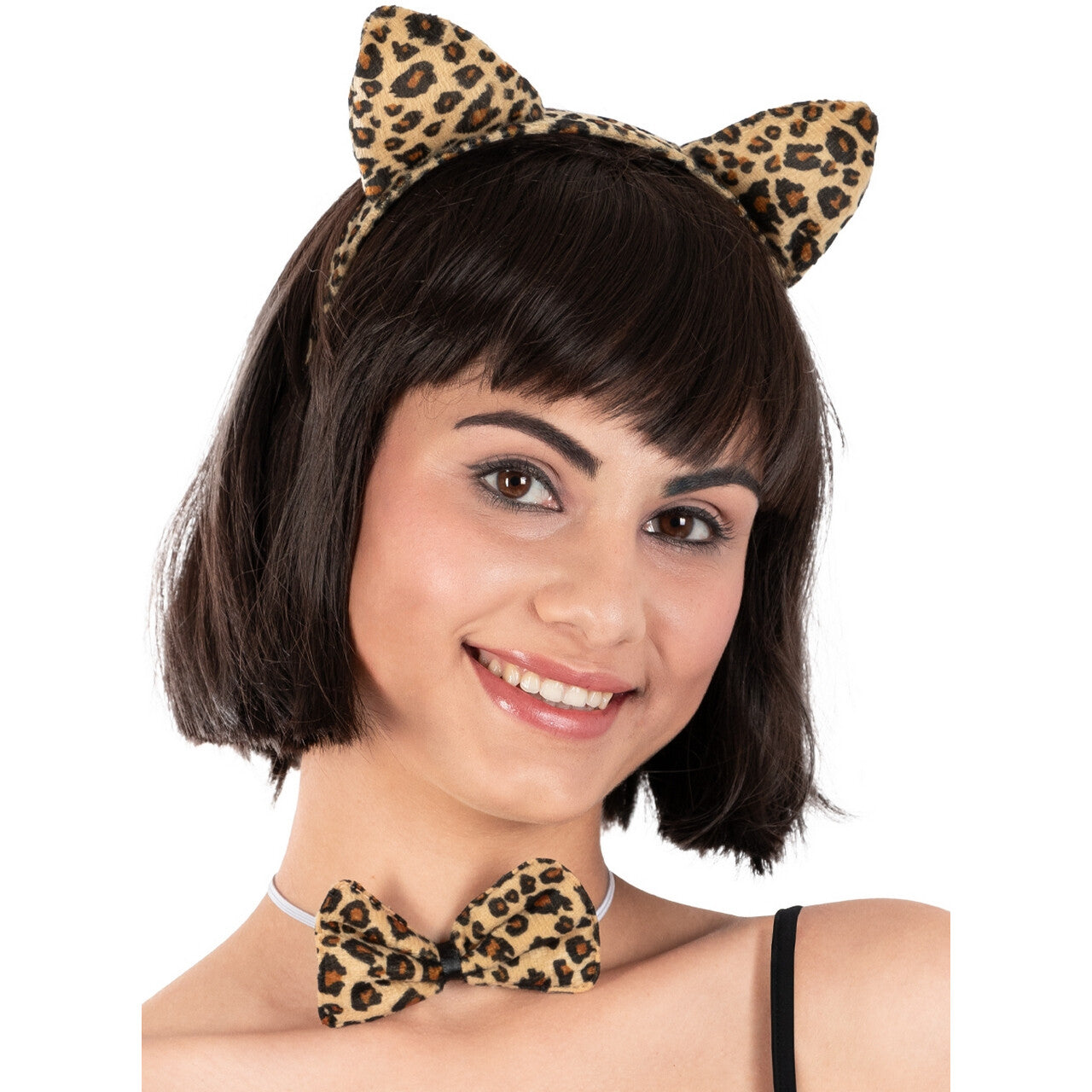 Op deze afbeelding zie je een Accessoires, van het merk Funidelia. Crazy Luipaard Set