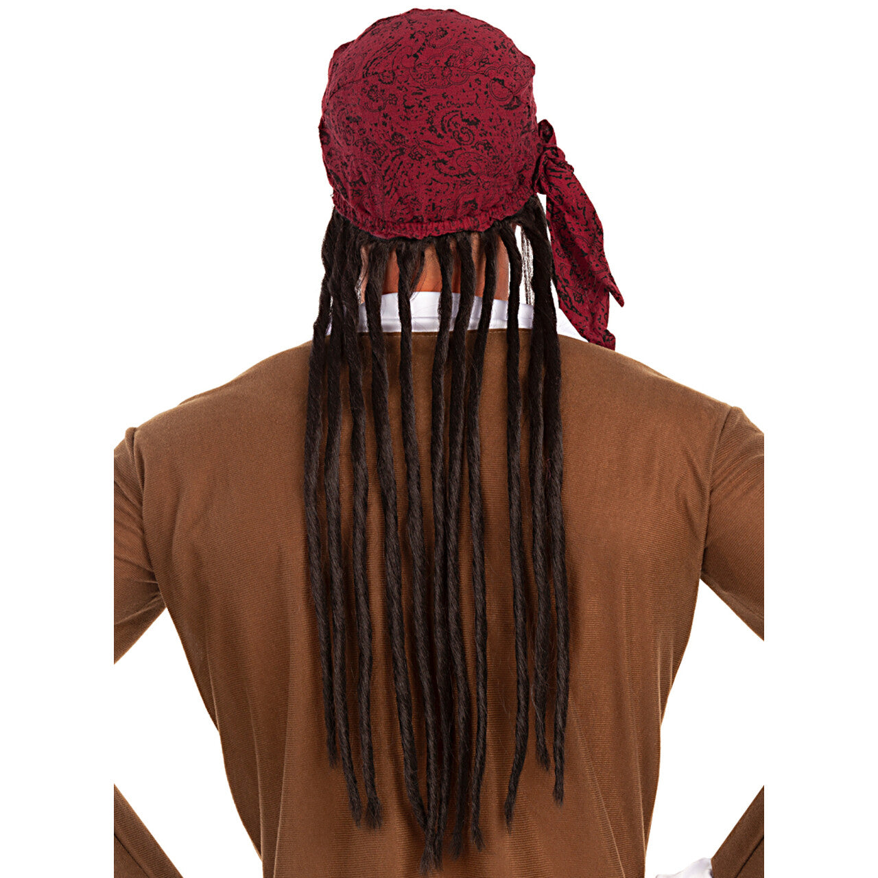 Op deze afbeelding zie je een Accessoires, van het merk Funidelia. Piraten Pruik Met Dreads En Bandana