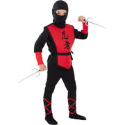 Op deze afbeelding zie je een Kostuums, van het merk Funidelia. Kung Fu Ninja Rood Kind Kostuum