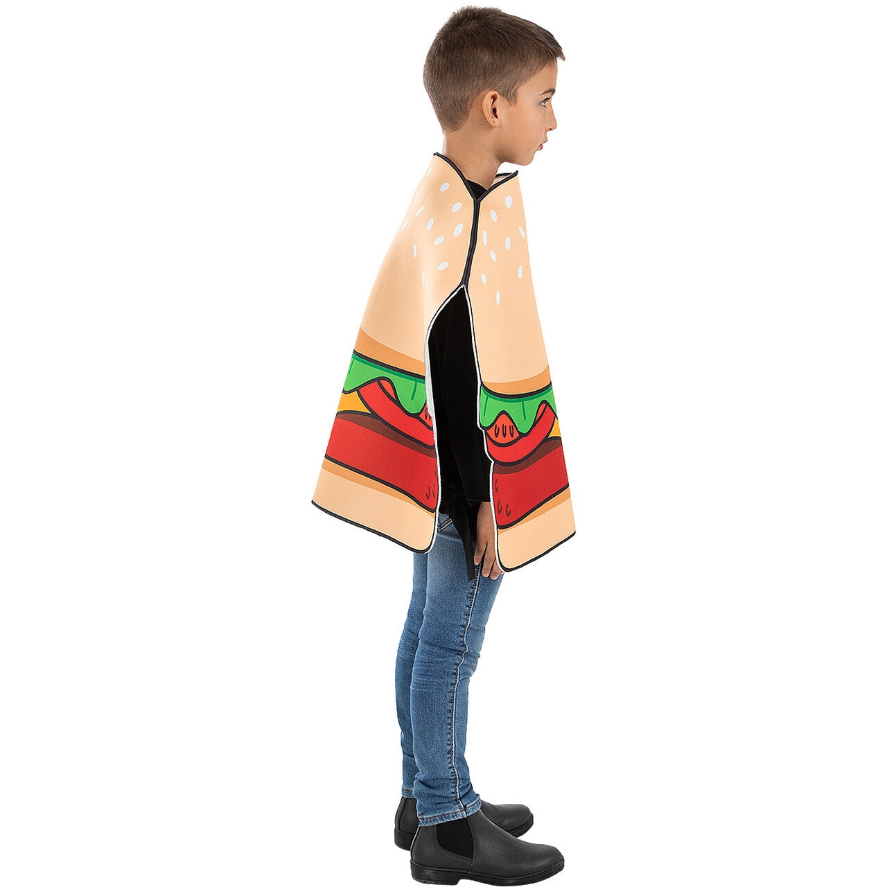 Op deze afbeelding zie je een Kostuums, van het merk Funidelia. Heerlijk Hamburger Hapje Kind Kind Kostuum