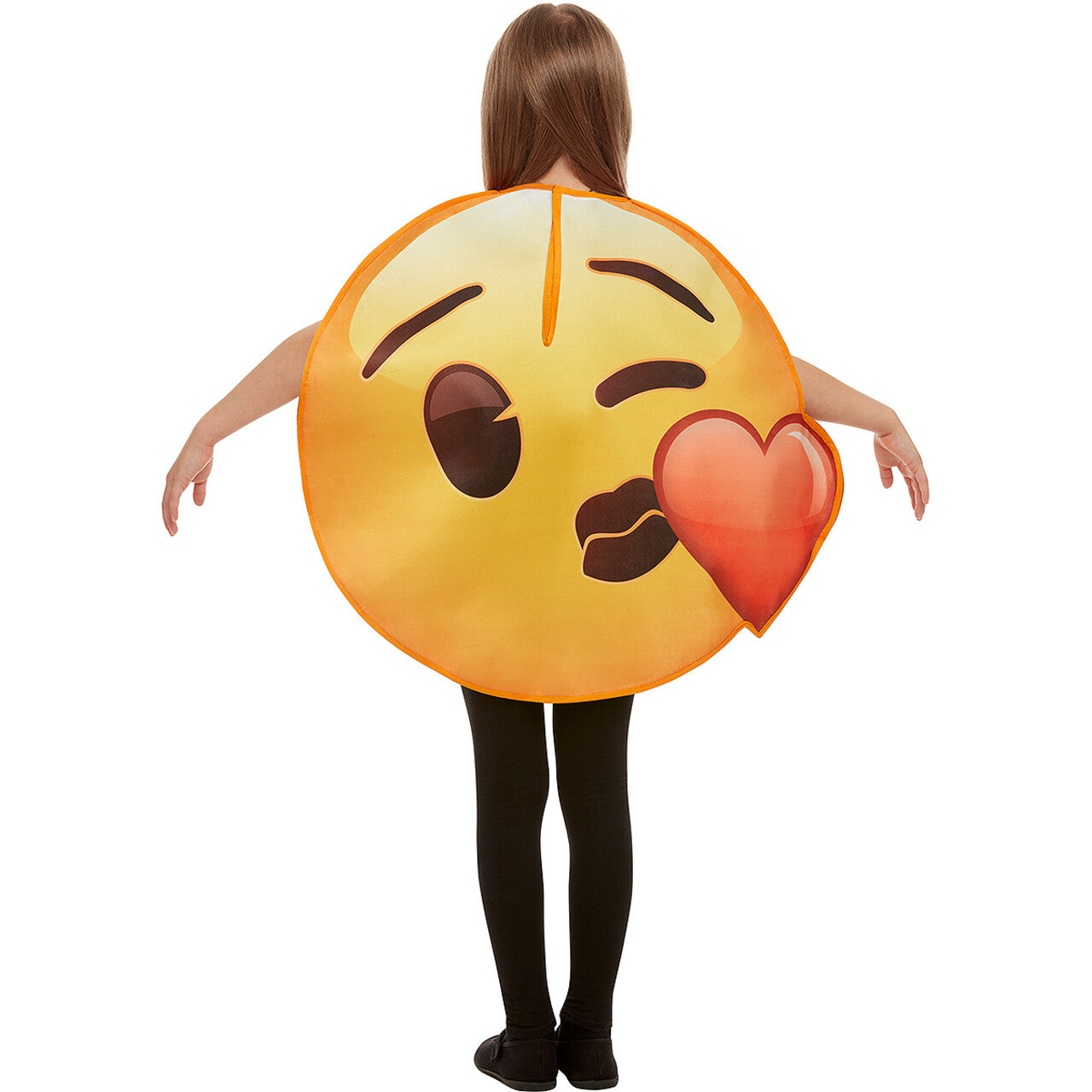 Op deze afbeelding zie je een Kostuums, van het merk Funidelia. Hart-Kusje Emoji Kind Kostuum