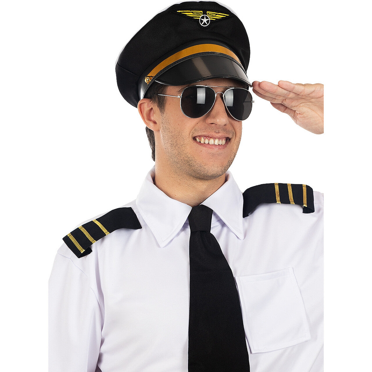 Op deze afbeelding zie je een Accessoires, van het merk Funidelia. Piloten Hoed Willem Hoogvlieger