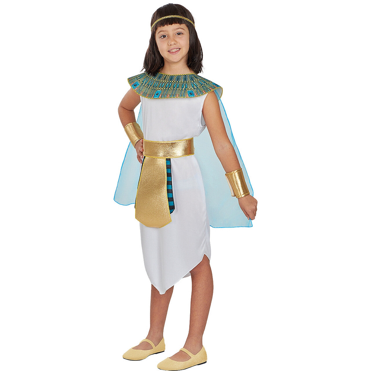 Op deze afbeelding zie je een Kostuums, van het merk Funidelia. Cleopatra Edele Koningin Van Egypte Meisje Kostuum