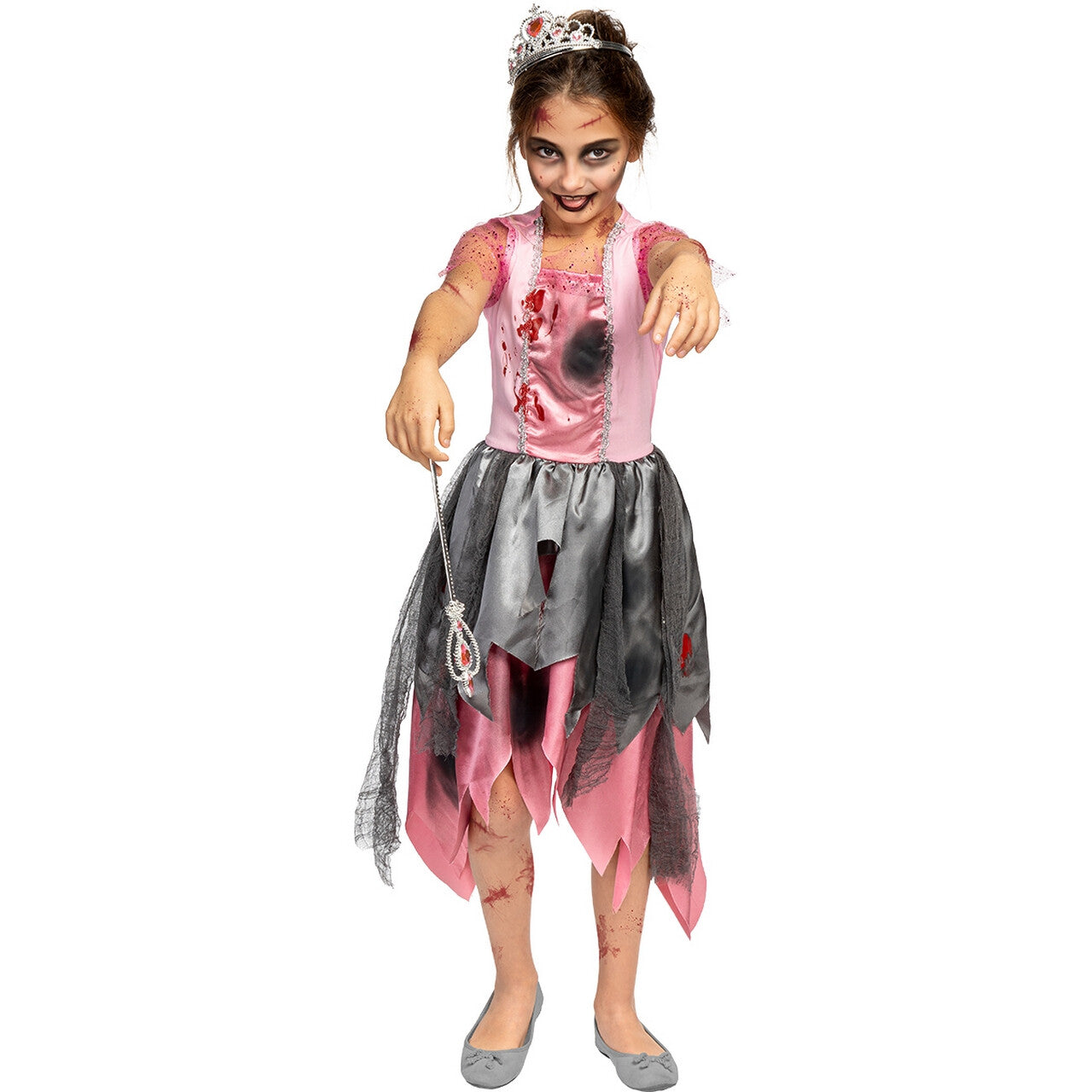 Op deze afbeelding zie je een Kostuums, van het merk Funidelia. Zombie Prinses Faye Meisje Kostuum