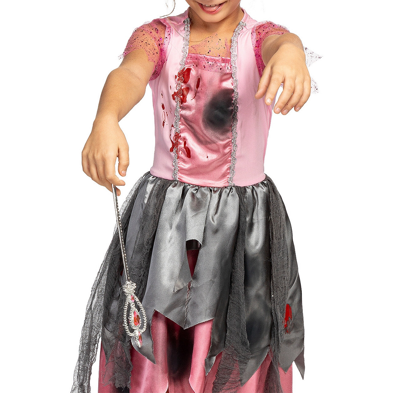 Op deze afbeelding zie je een Kostuums, van het merk Funidelia. Zombie Prinses Faye Meisje Kostuum
