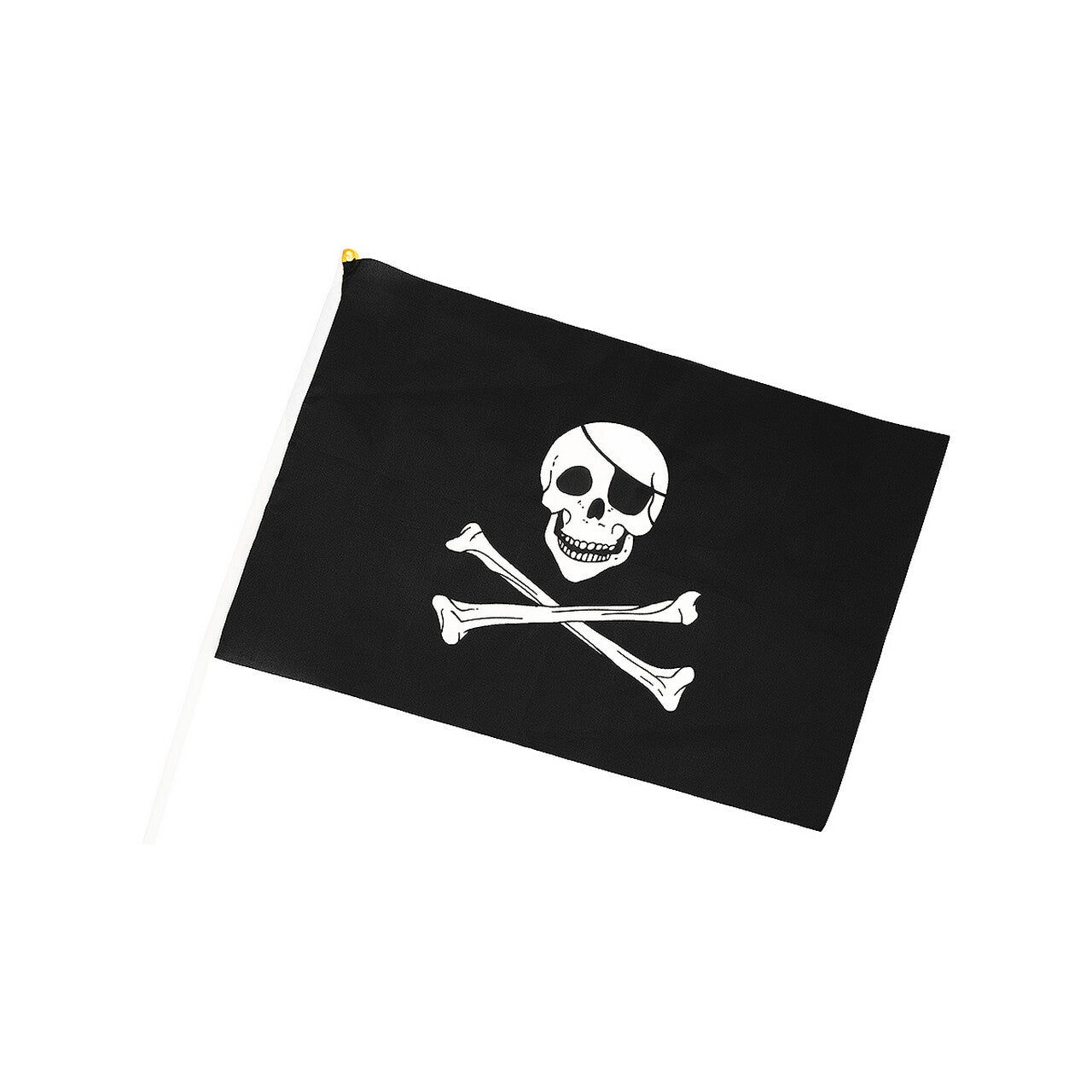 Op deze afbeelding zie je een Decoratie, van het merk Funidelia. Piraten Vlag Zwart