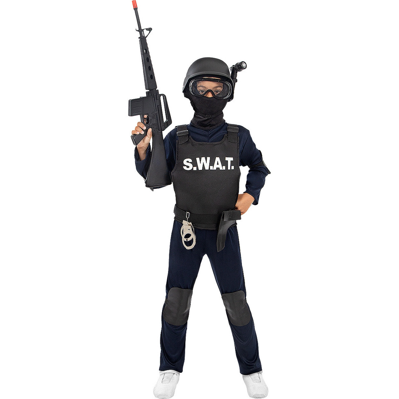 Op deze afbeelding zie je een Kostuums, van het merk Funidelia. Secret Swat Team Jongen Kostuum