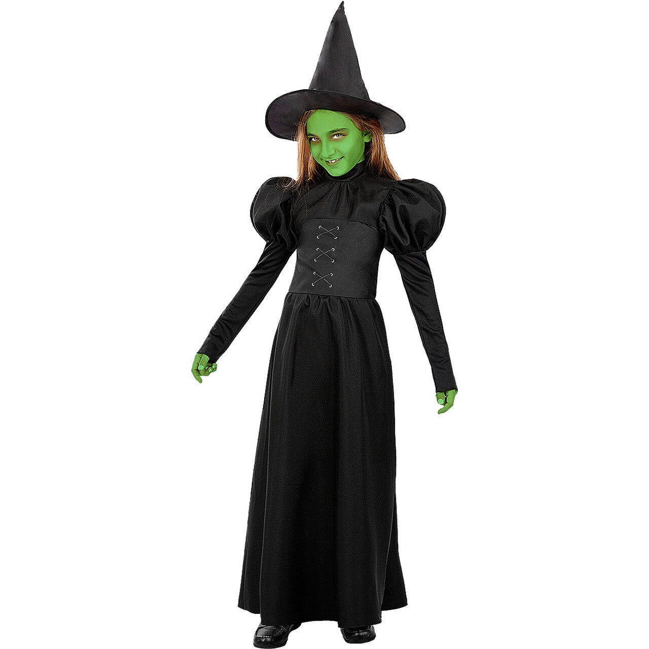 Op deze afbeelding zie je een Kostuums, van het merk Funidelia. Wicked Witch Heksenpak The Wizard Of Oz Meisje Kostuum