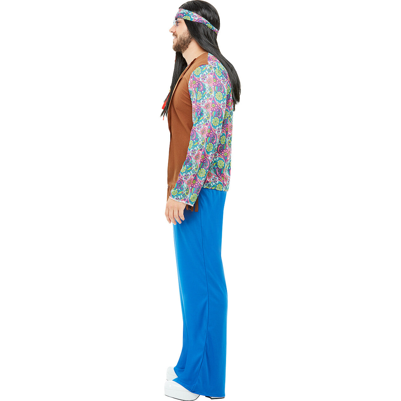 Op deze afbeelding zie je een Kostuums, van het merk Funidelia. Hippie Harold Man Kostuum