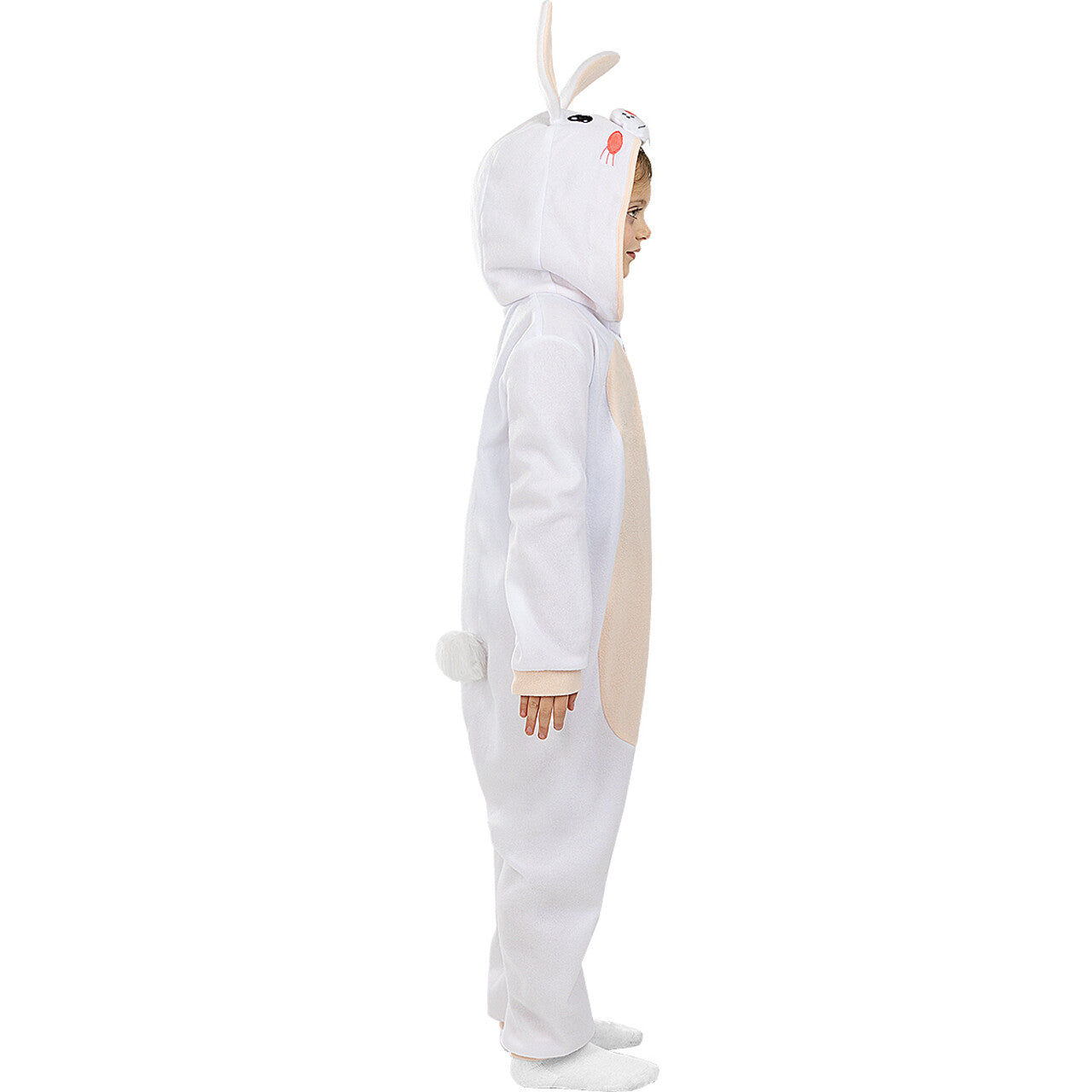 Op deze afbeelding zie je een Kostuums, van het merk Funidelia. Onesie Fluffy Konijn Kind Kostuum