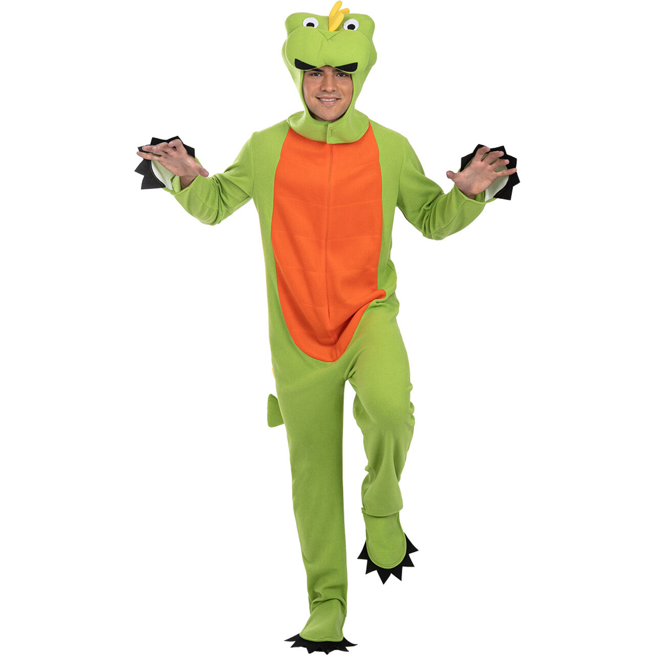 Op deze afbeelding zie je een Kostuums, van het merk Funidelia. Vriendelijke Tino De Dino Man Kostuum