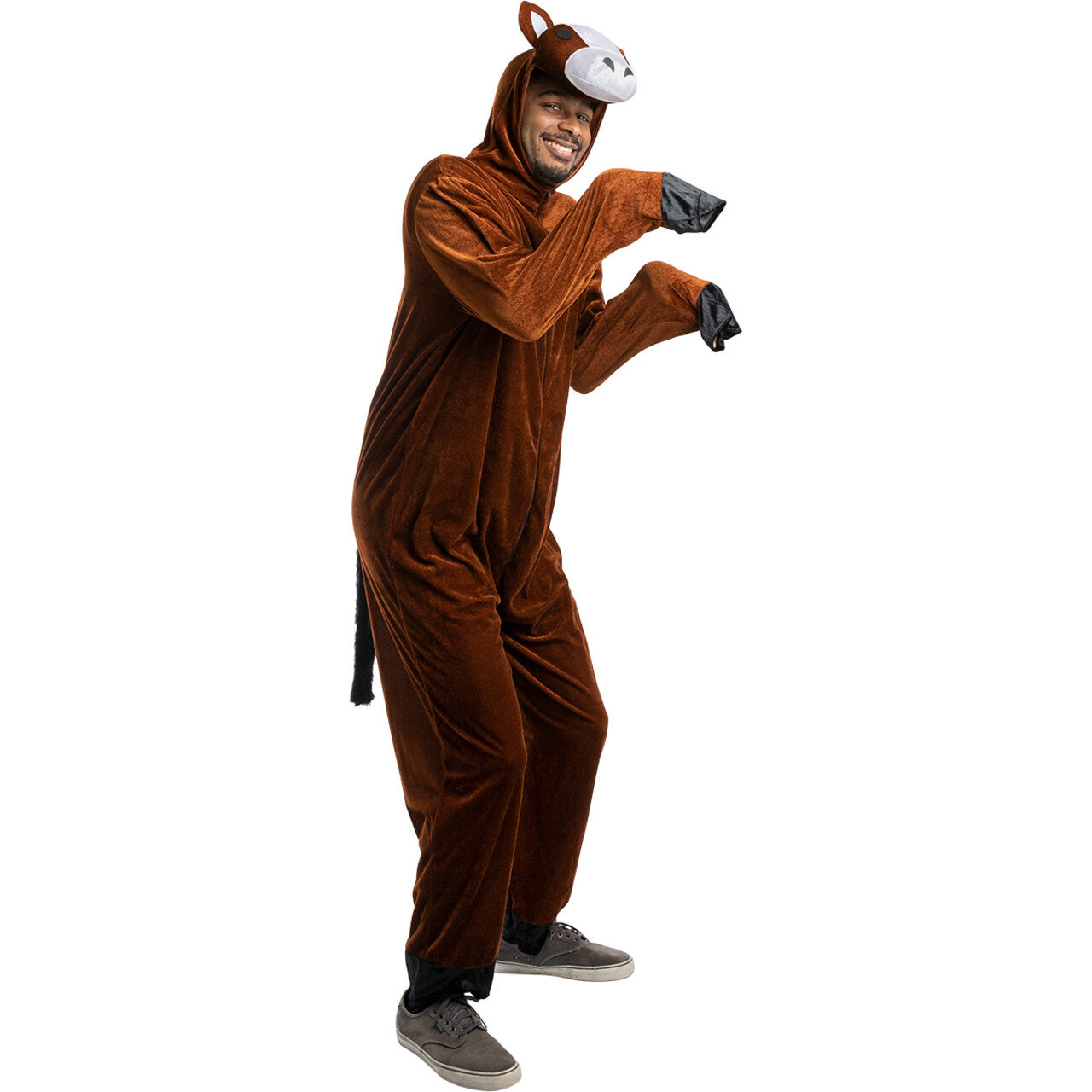 Op deze afbeelding zie je een Kostuums, van het merk Funidelia. Aart Het Knotsgekke Paard Onesie Kostuum