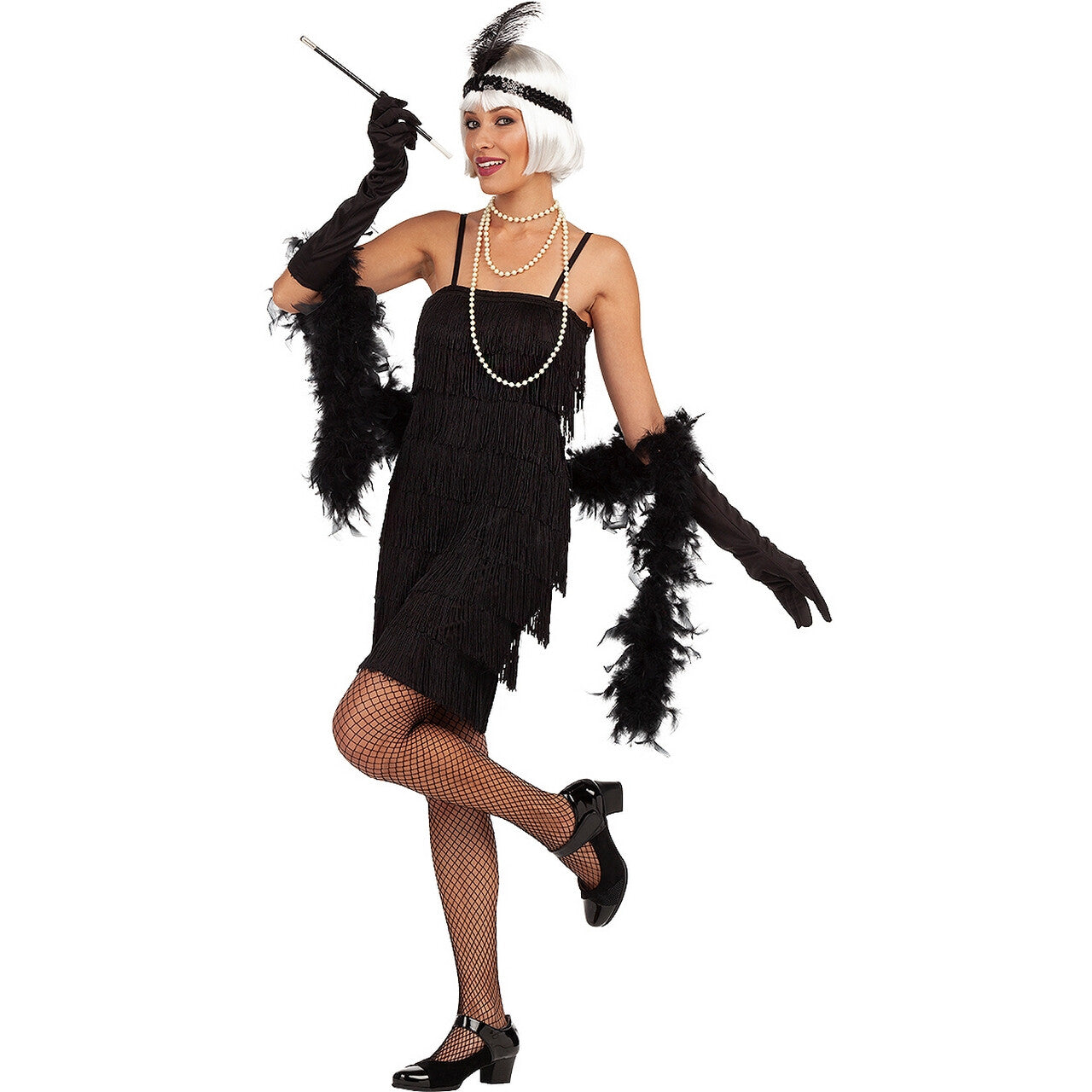Op deze afbeelding zie je een Kostuums, van het merk Funidelia. Jaren 20 Charlotte Flapper Vrouw Kostuum