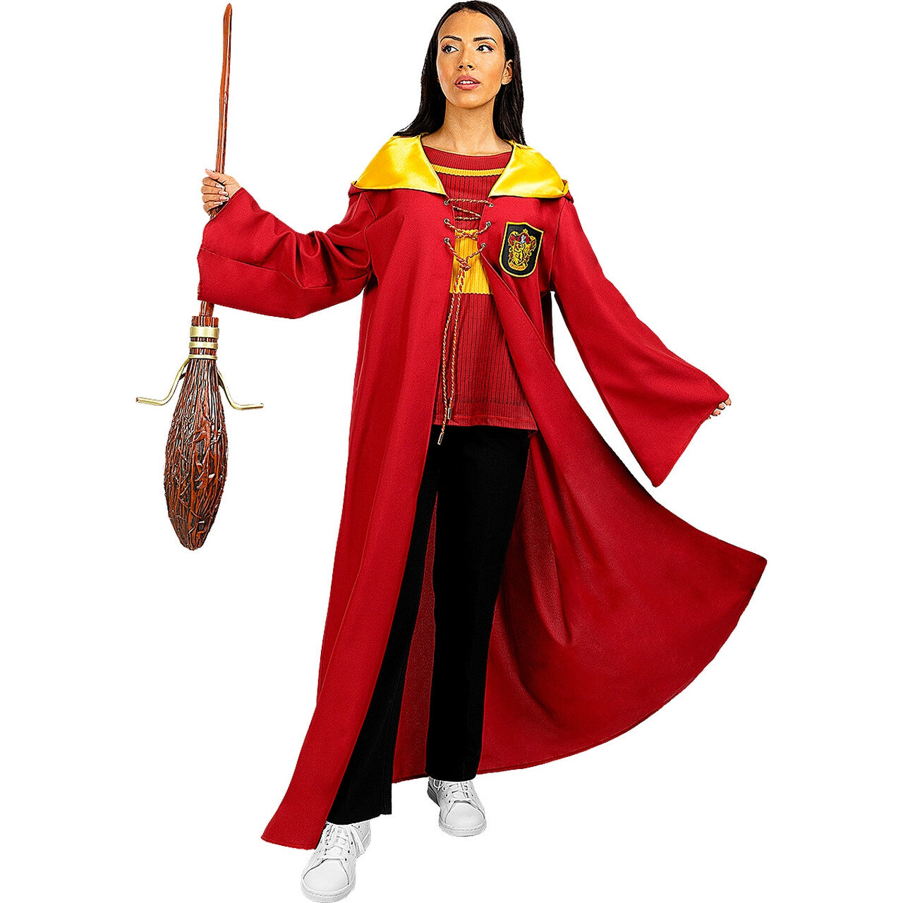 Op deze afbeelding zie je een Kostuums, van het merk Funidelia. Gryffindor Quidditch Cape Rood Harry Potter Kostuum