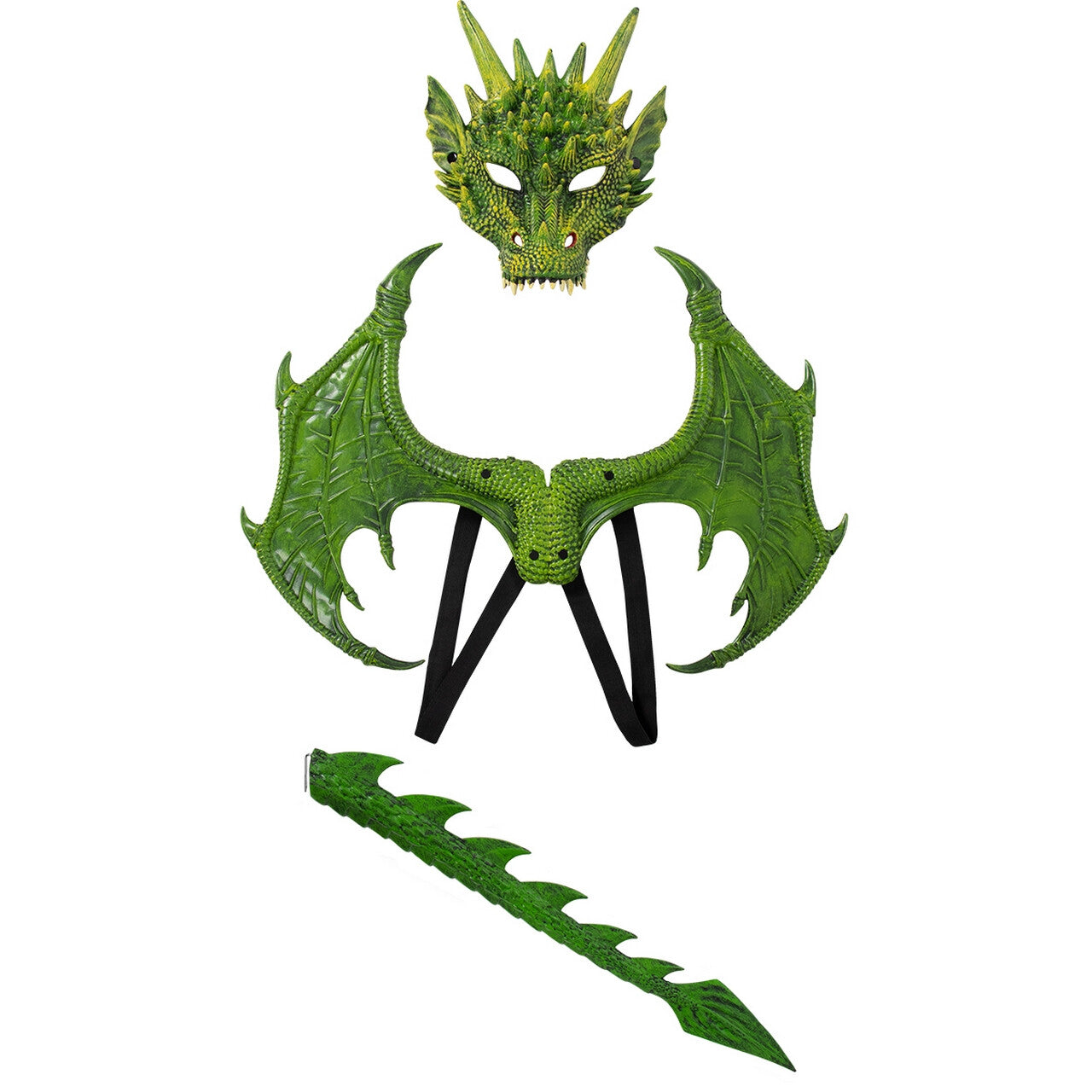 Op deze afbeelding zie je een Accessoires, van het merk Funidelia. Dragon Costume Kit For Kids