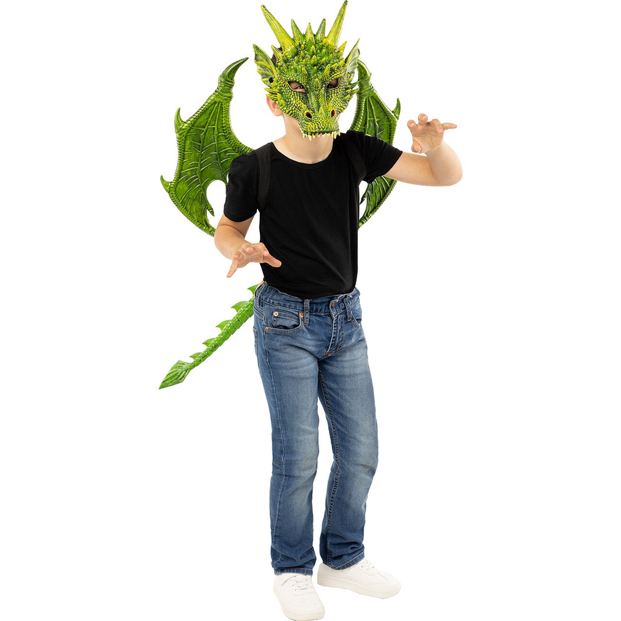 Op deze afbeelding zie je een Accessoires, van het merk Funidelia. Dragon Costume Kit For Kids