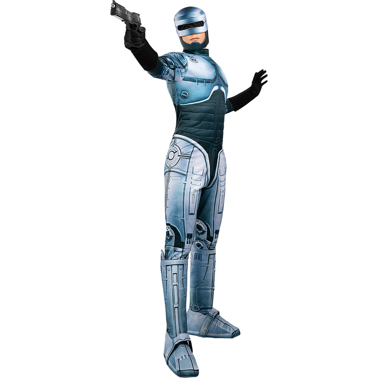 Op deze afbeelding zie je een Kostuums, van het merk Funidelia. Robocop Voorvechter Van Het Recht Man Kostuum