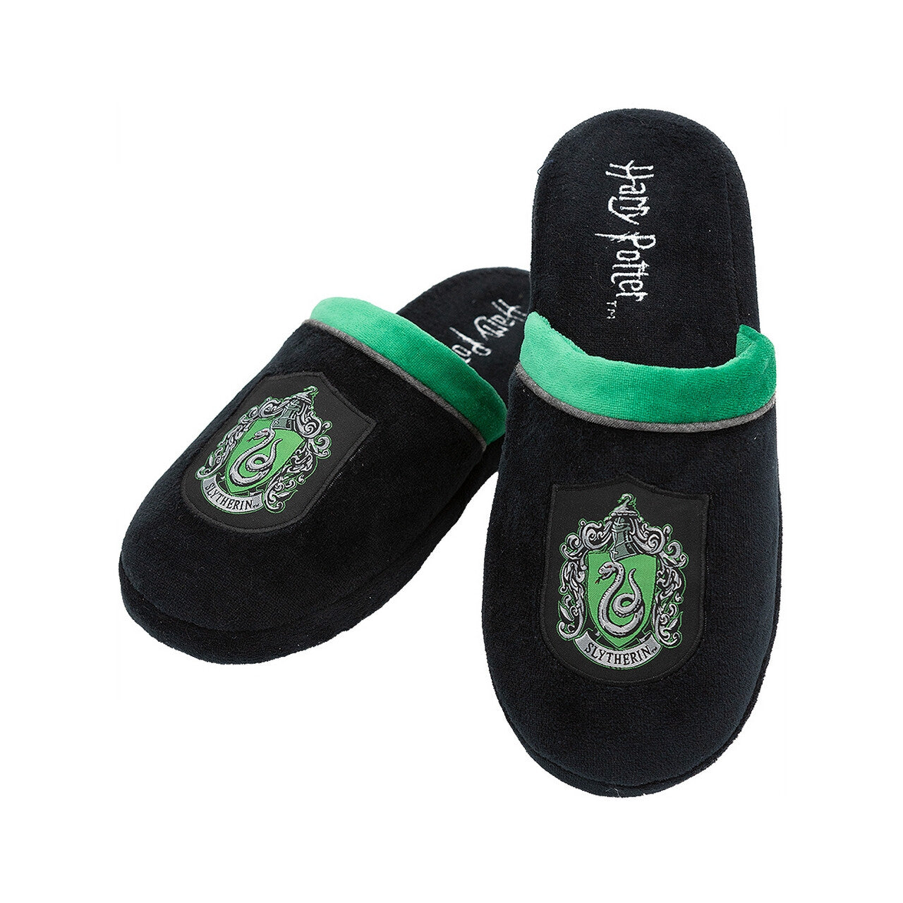 Op deze afbeelding zie je een Accessoires, van het merk Funidelia. Slytherin Harry Potter Groen Zwart Sloffen