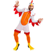 Op deze afbeelding zie je een Kostuums, van het merk Funidelia. Kicken Chicken Kip Kostuum