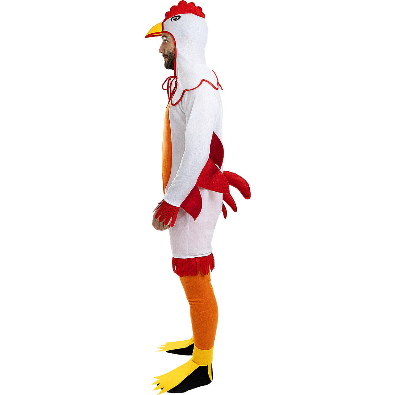 Op deze afbeelding zie je een Kostuums, van het merk Funidelia. Kicken Chicken Kip Kostuum