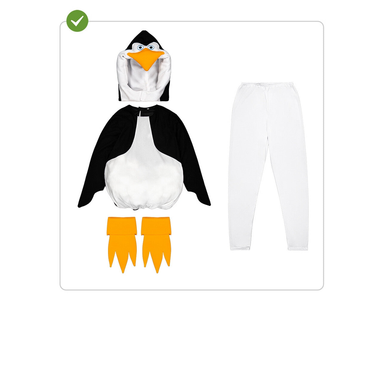 Op deze afbeelding zie je een Kostuums, van het merk Funidelia. Wiggel Waggel Pinguin Kostuum