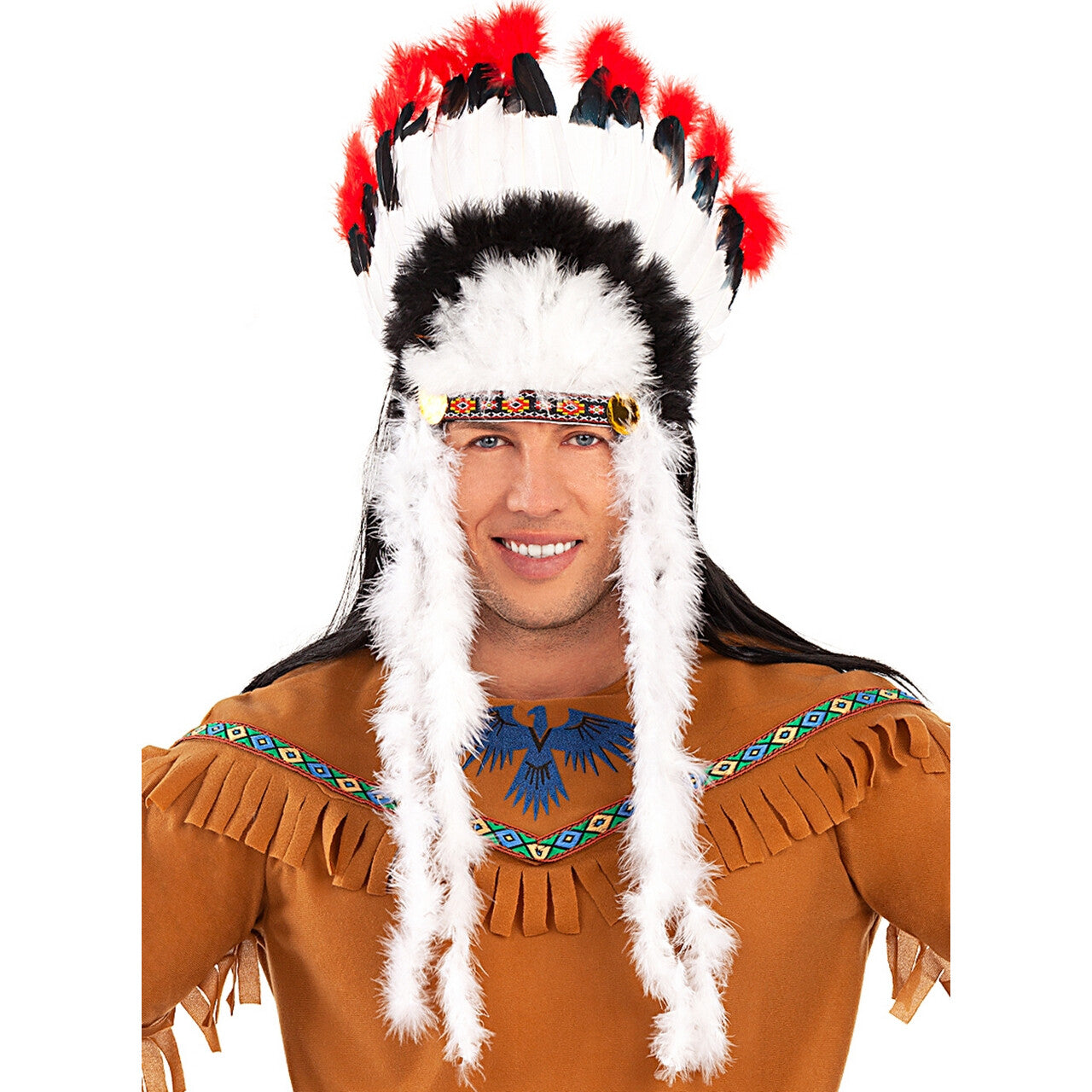 Op deze afbeelding zie je een Accessoires, van het merk Funidelia. Indiaan Opperhoofd Jagende Beer