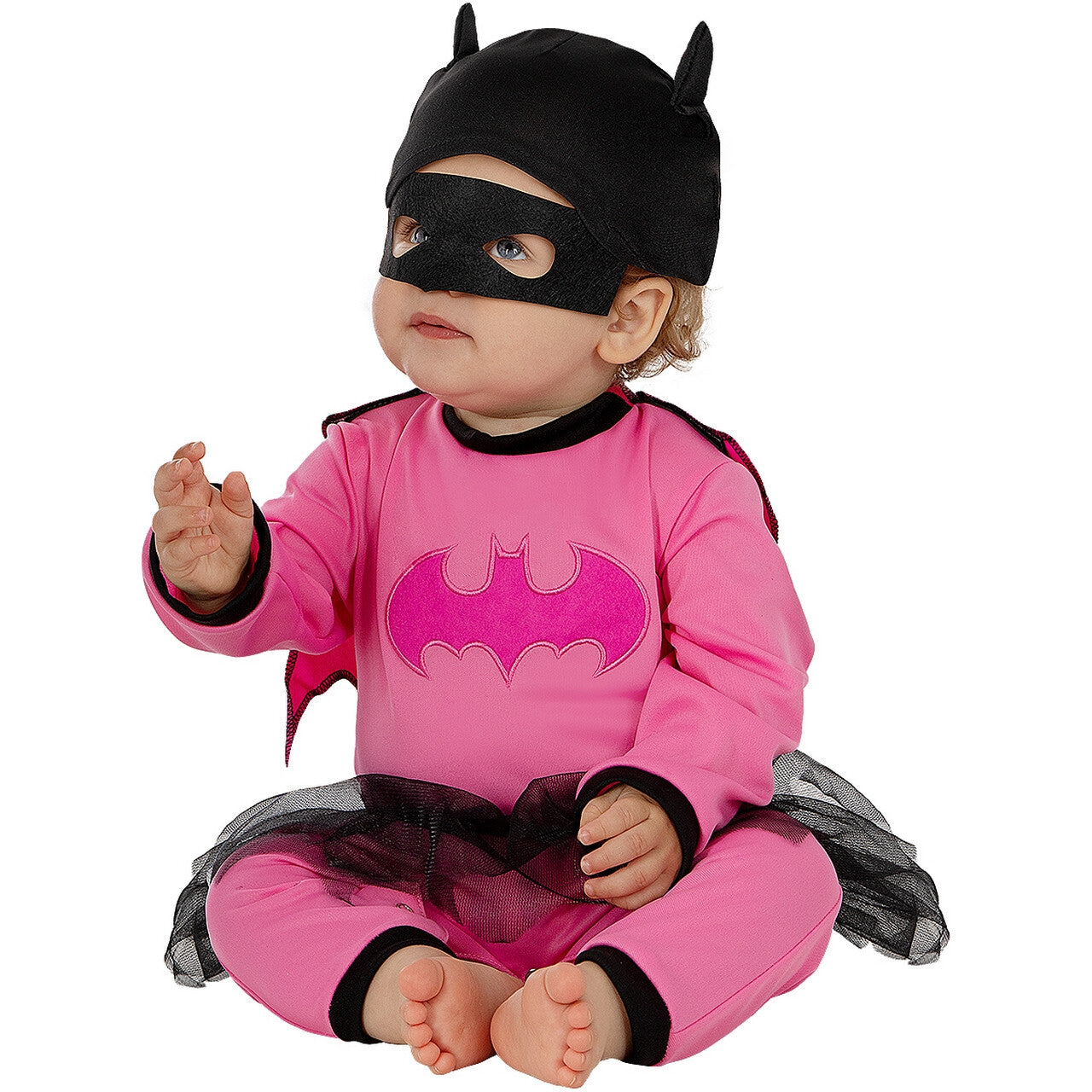 Op deze afbeelding zie je een Kostuums, van het merk Funidelia. Nooit Te Klein Om Held Te Zijn Deluxe Batgirl Meisje Kostuum