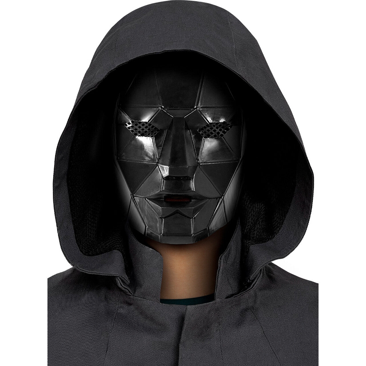 Op deze afbeelding zie je een Accessoires, van het merk Funidelia. Squid Game Front Man Masker Official Netflix